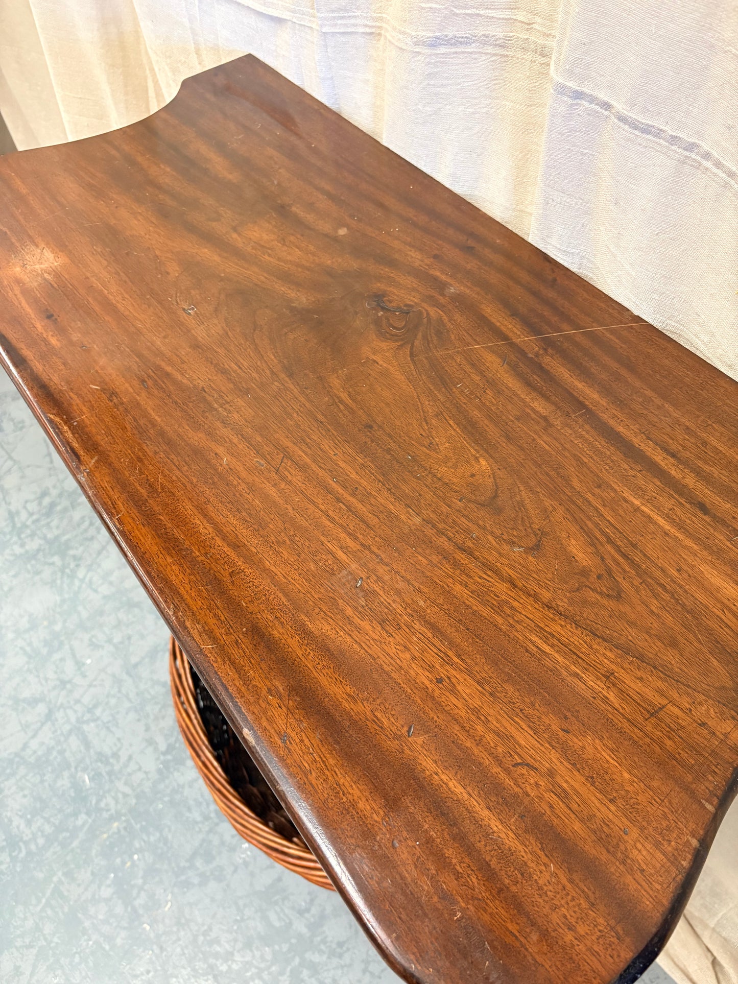 19th Century Mahogany Hall / Side Table Country House piece with Carved feet