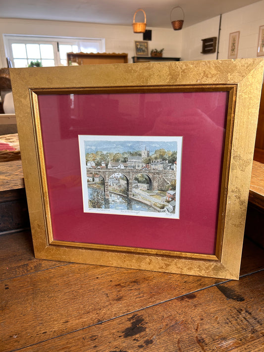 Knaresborough Framed Mounted Glazed Limited Edition Print Signed