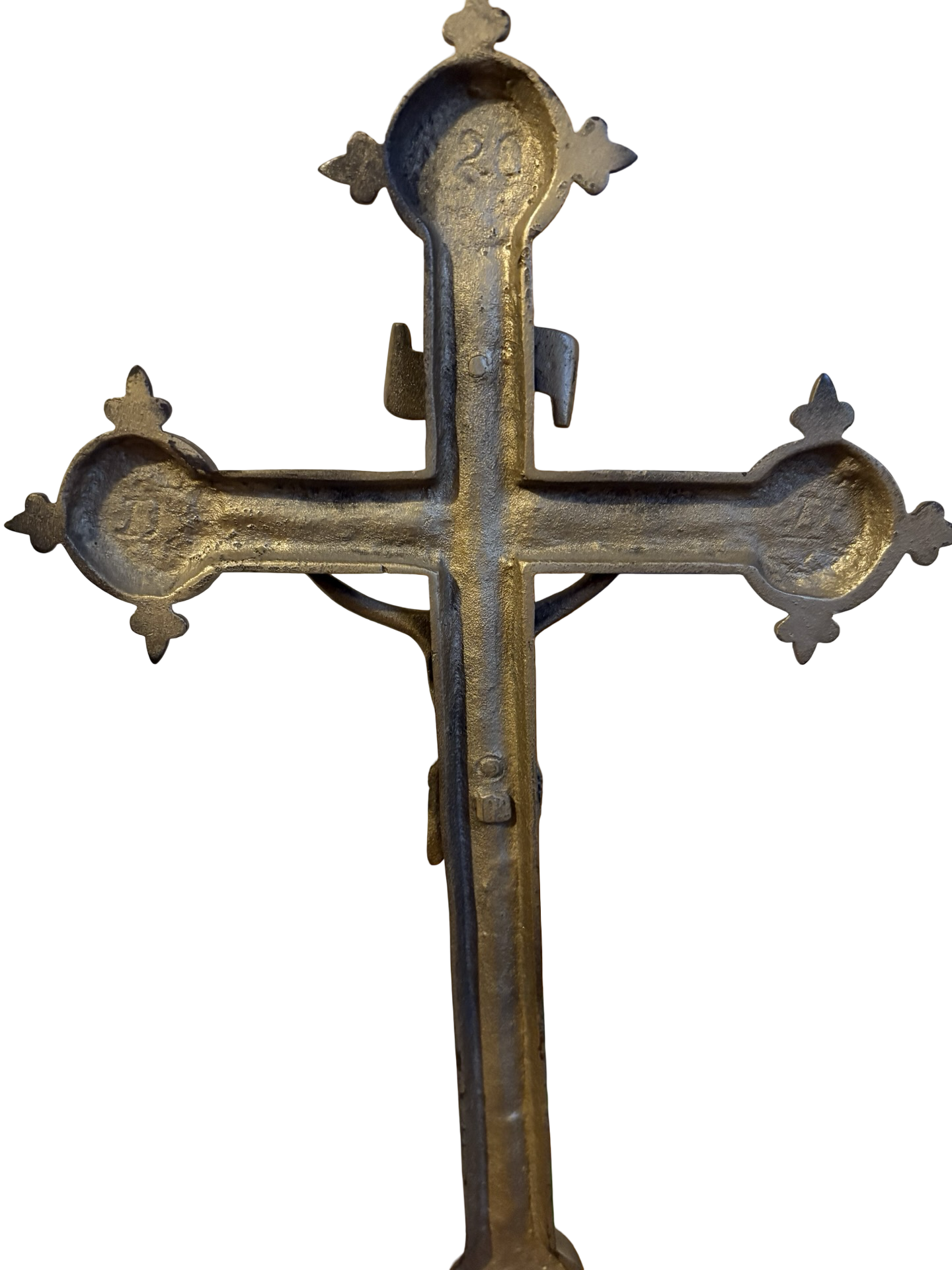 Reclaimed Brass Catholic Chapel Cross Jesus Christ Christian Icon