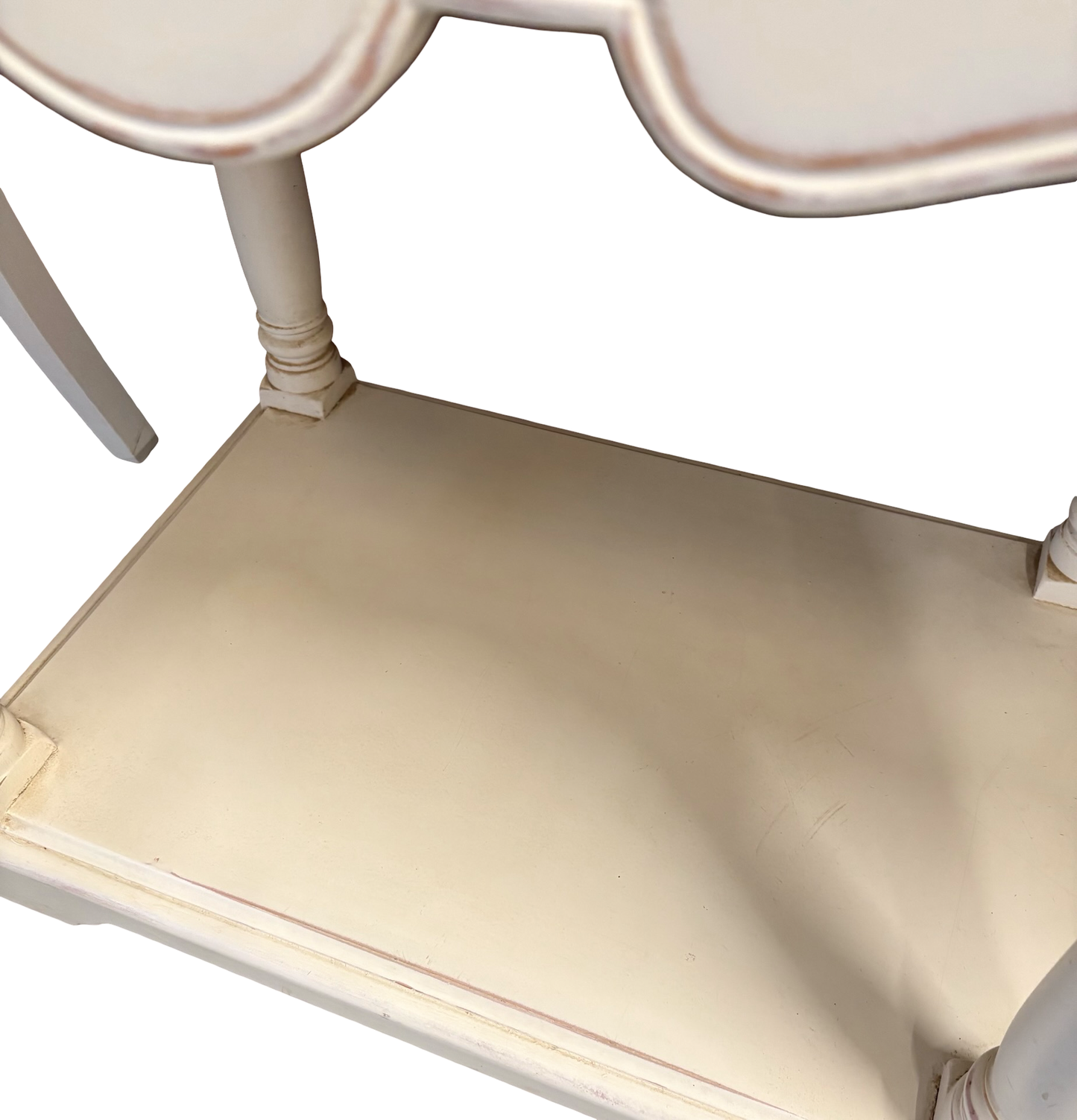 Ivory Two Drawer Vintage Console / Dresser Base Heavy Quality Piece Delivery UK