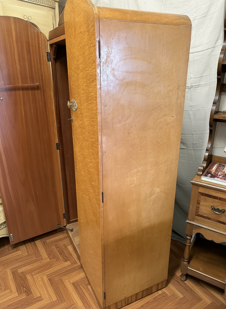 A 1955 Fox Furniture - Maple Wardrobe fitted out - Great Condition UK Delivery
