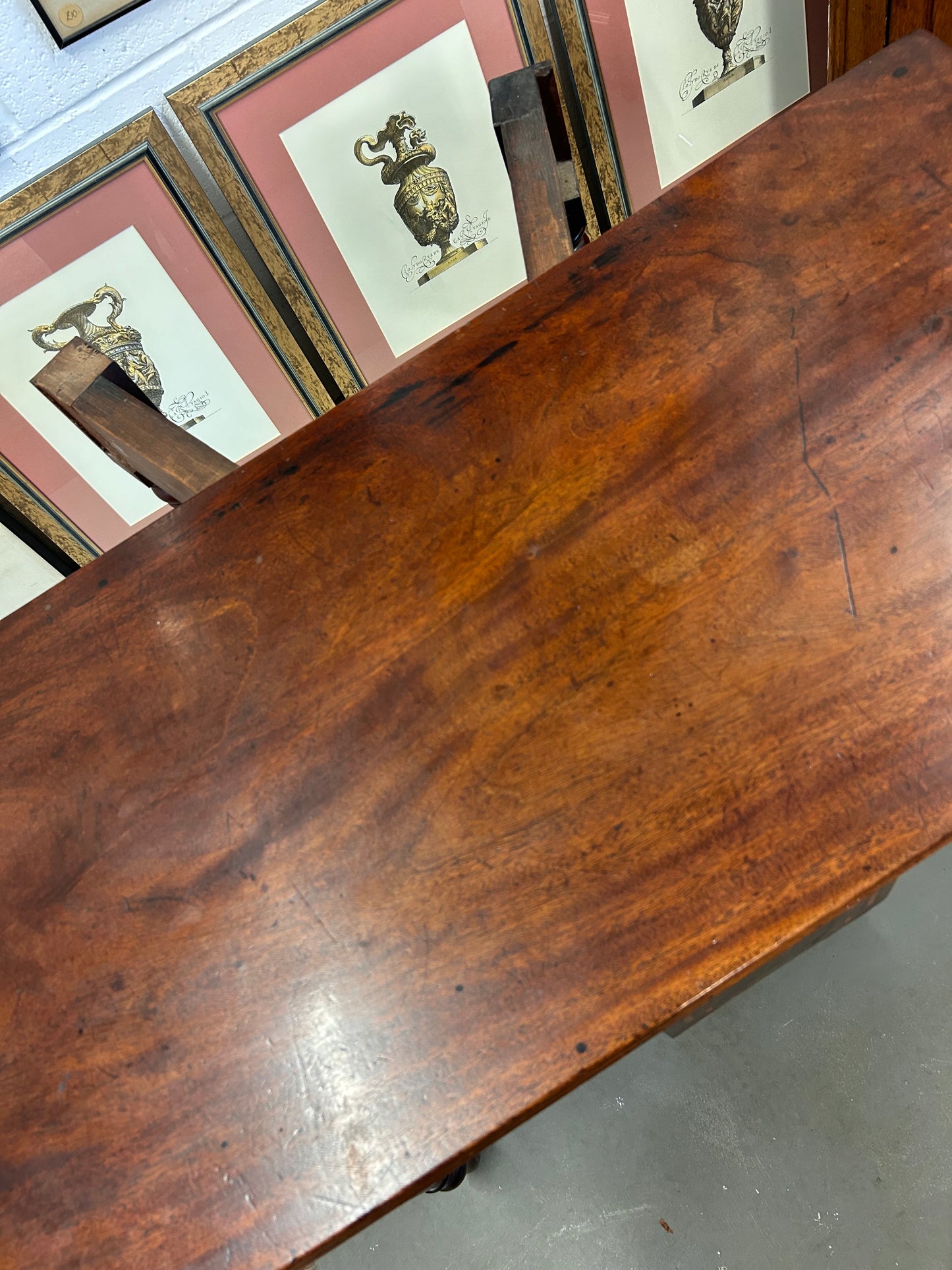 19th Century Inlaid Mahogany Fold out tea table lovely item