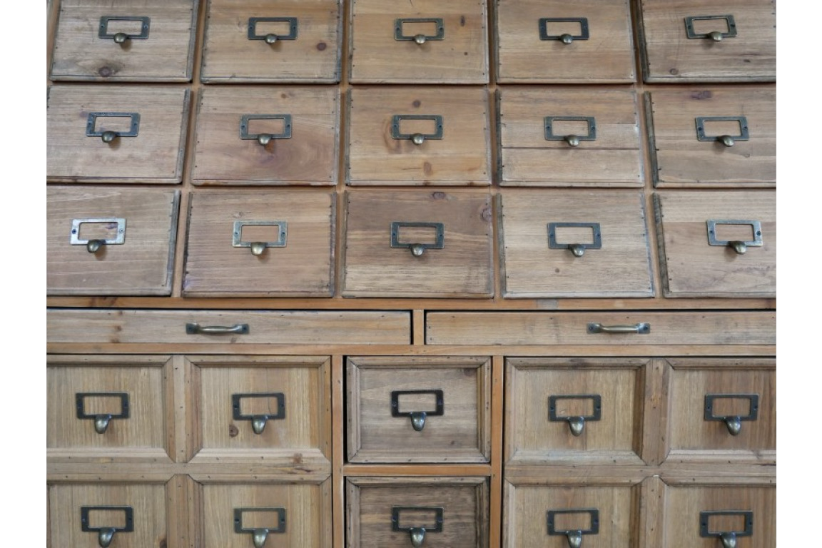 Apothecary Style Multi Drawer Office Craft Storage Cabinet Delivery