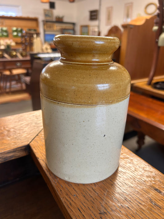 An antique glazed stoneware Pot Rustic vintage decor