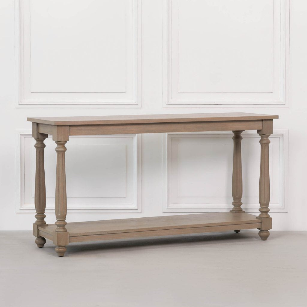 Quality Rustic Wooden Farmhouse Console Table UK Delivery