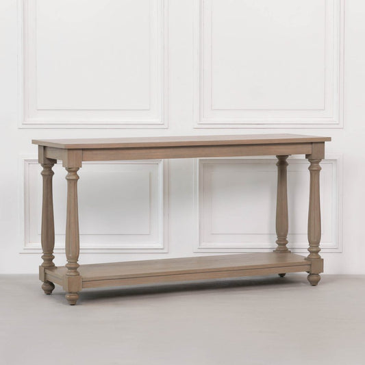 Quality Rustic Wooden Farmhouse Console Table UK Delivery
