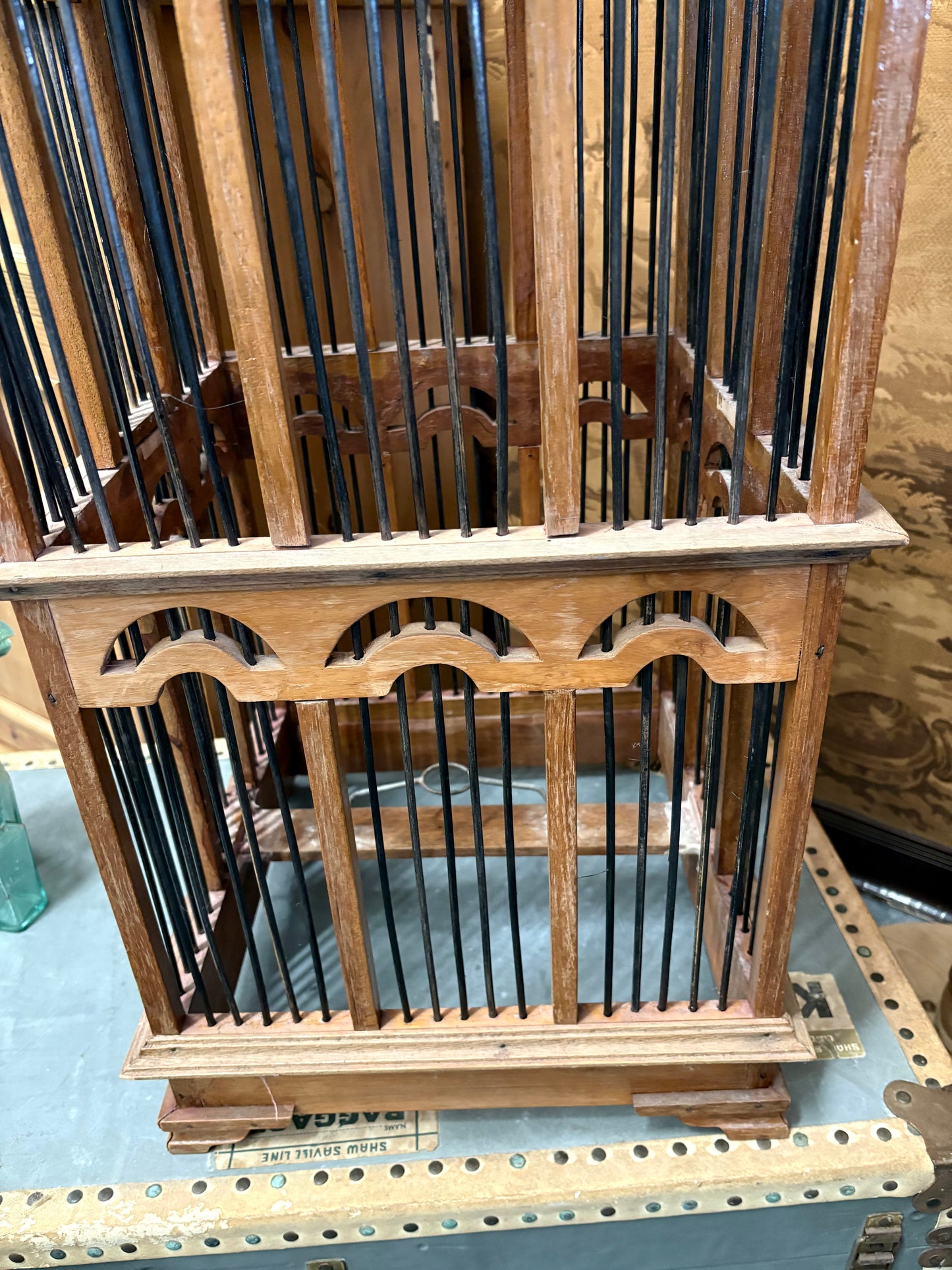 Edwardian Boxwood Birdcage - Decorative Antique piece Eclectic Interiors