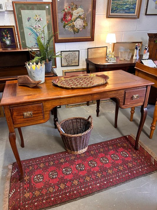 Lovely Vintage Quality Satinwood console table desk with drawers