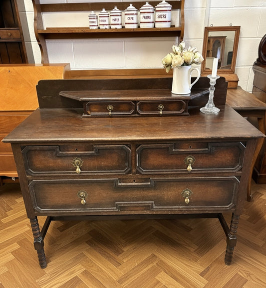 Jacobean revival chest of drawers – quality Edwardian Furniture piece