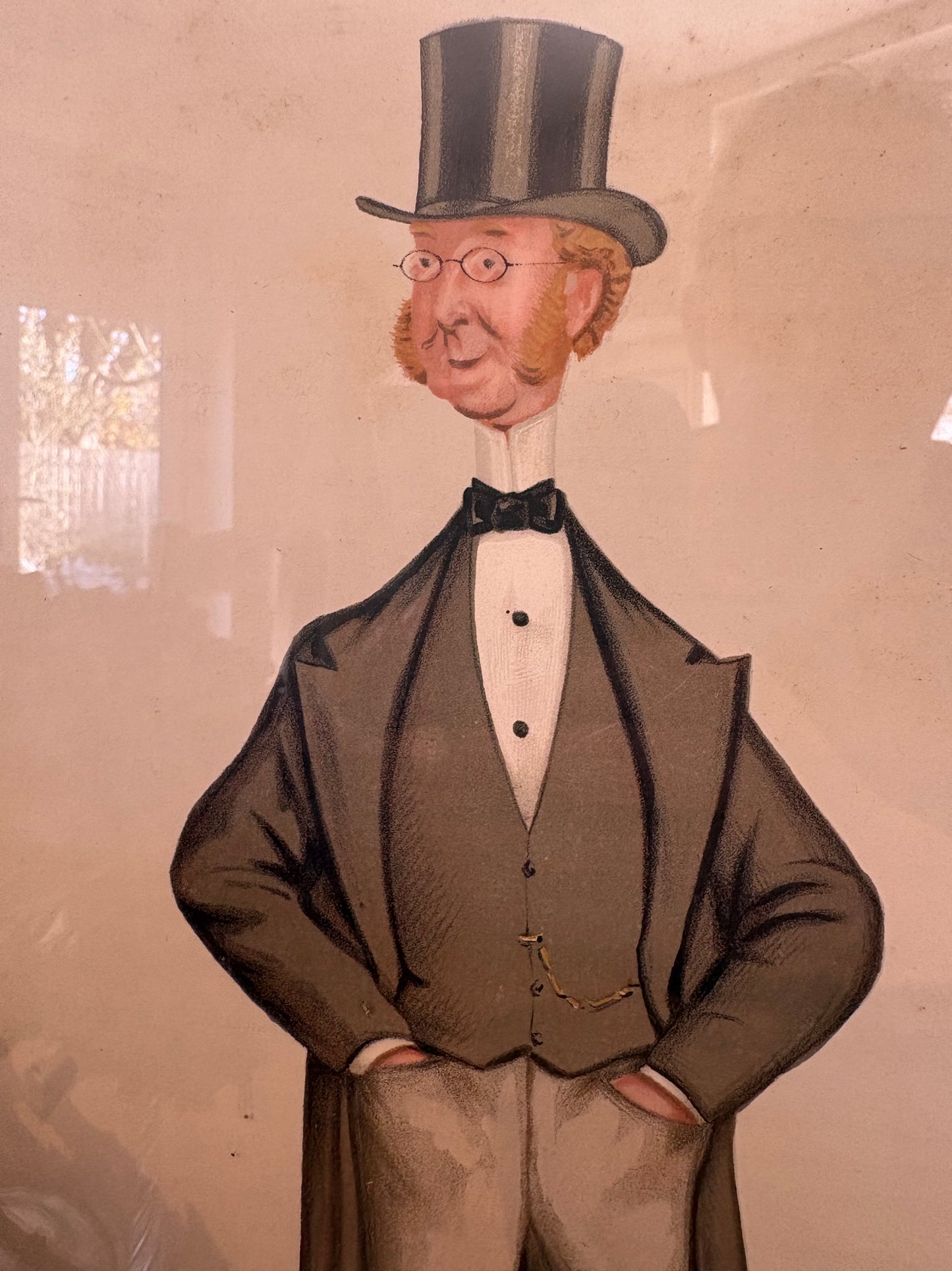 Old vintage framed Vanity Fair magazine print 1800’s