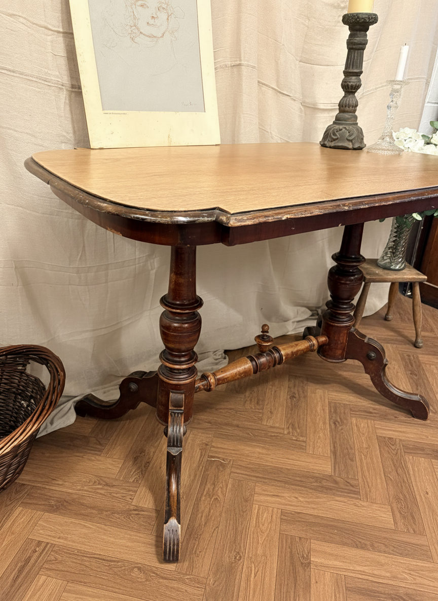 Traditional Victorian Mahogany sofa side / console Table / Desk /Dressing Table