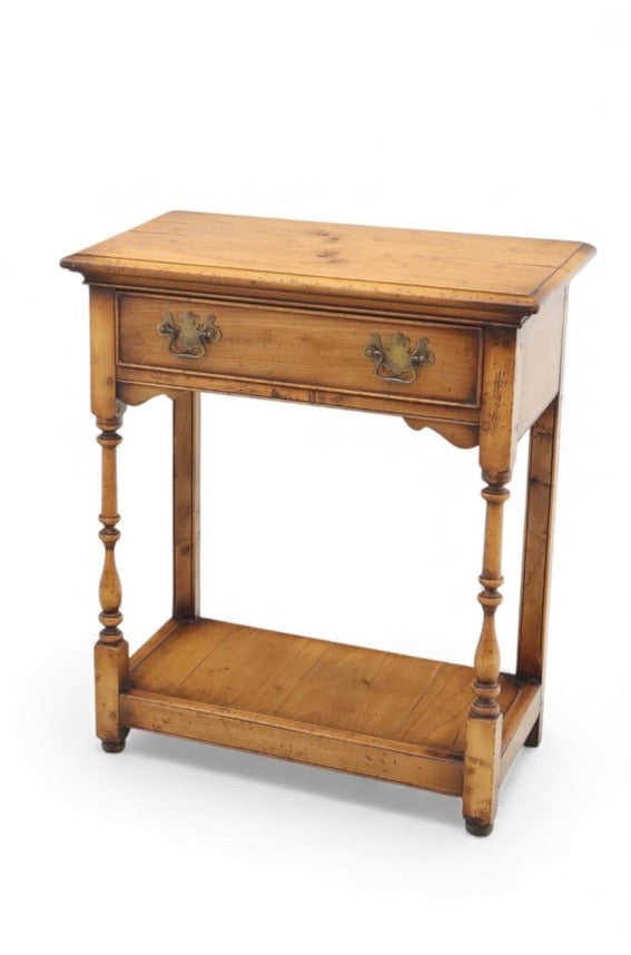 Vintage Pine Side Table Country Farmhouse Traditional Furniture