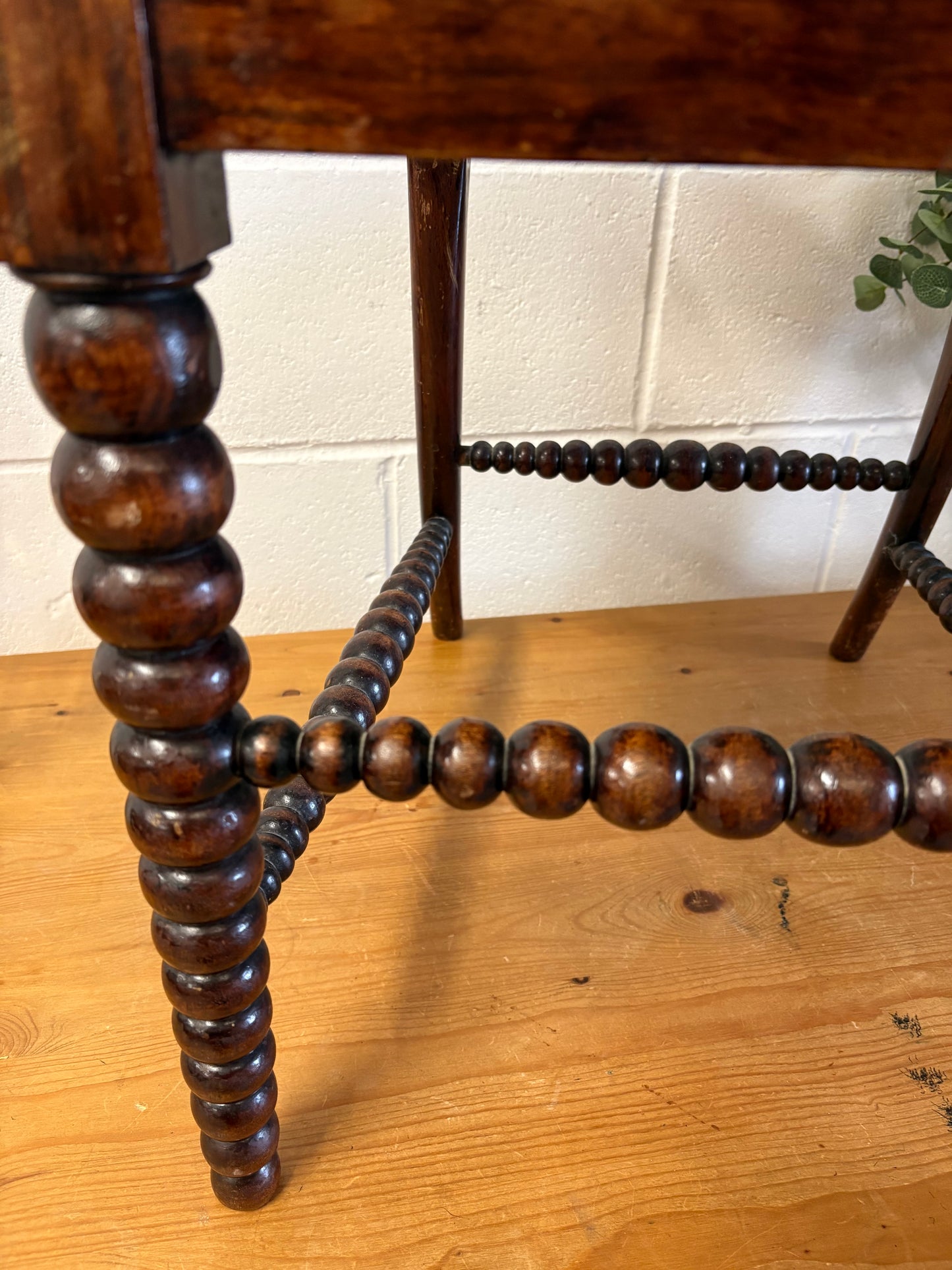 Stunning Victorian Faux Rosewood Bobbin Turned Chair Beautiful Solid Piece
