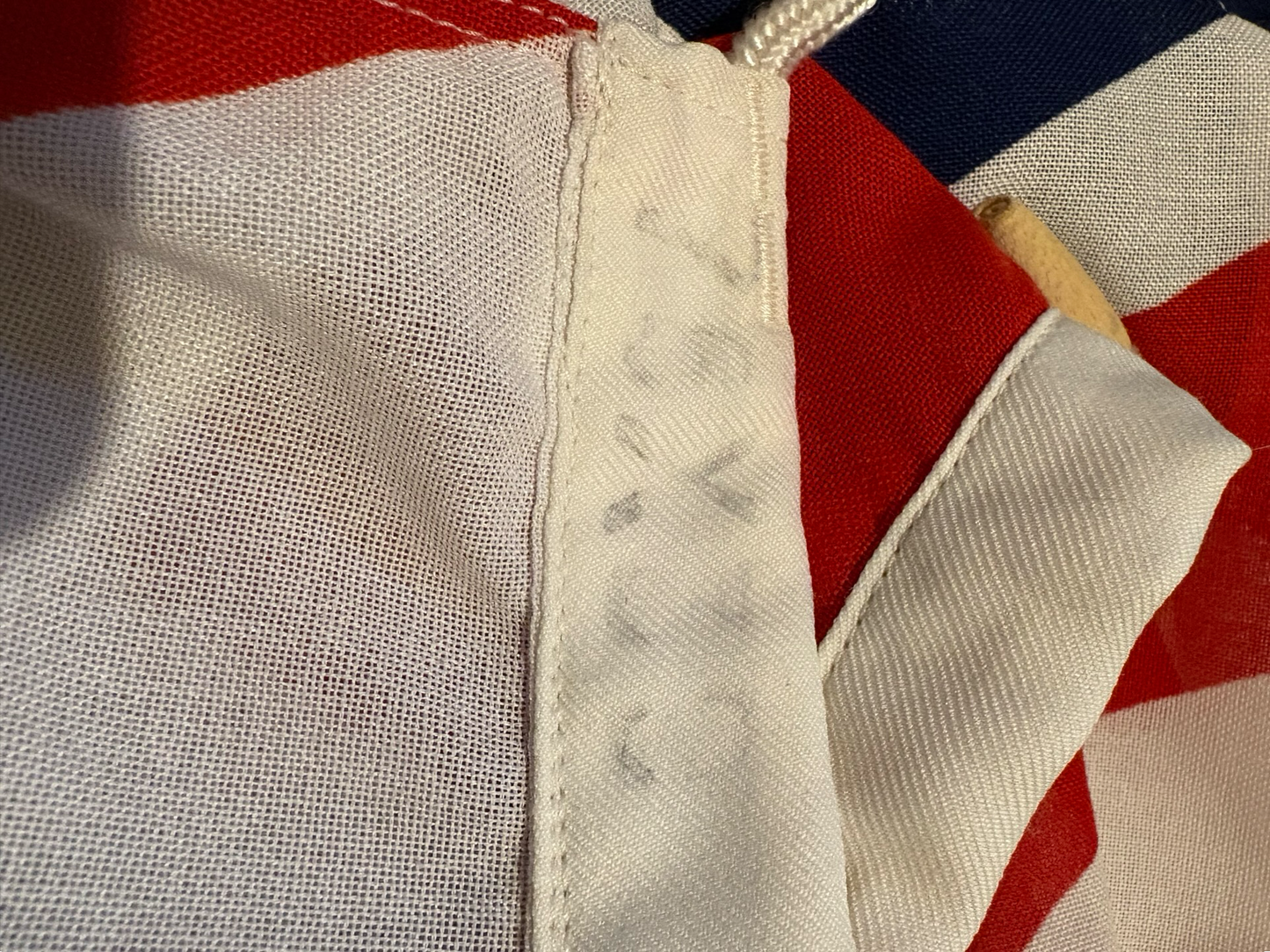 Large Fabric Vintage 76x30” Union Jack with Toggle