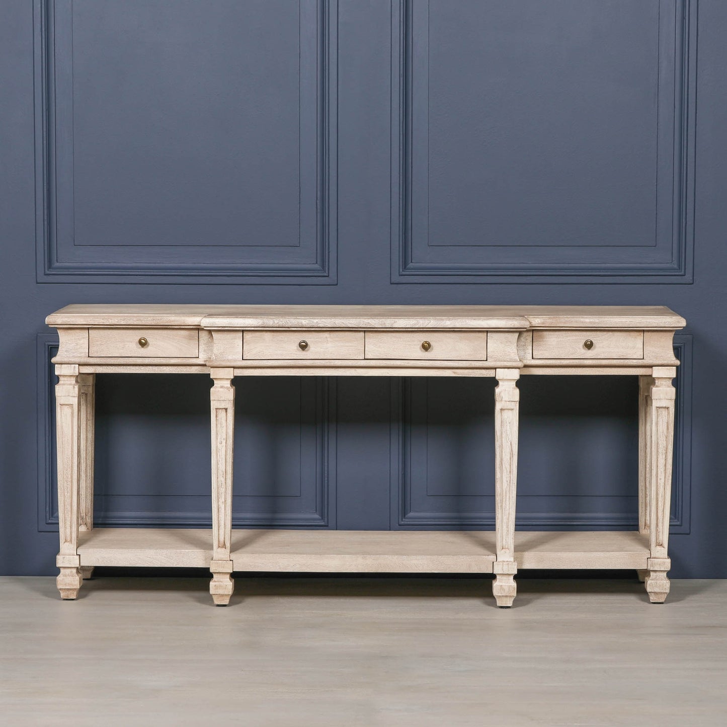 Acacia 4 Drawer Breakfront Console Table