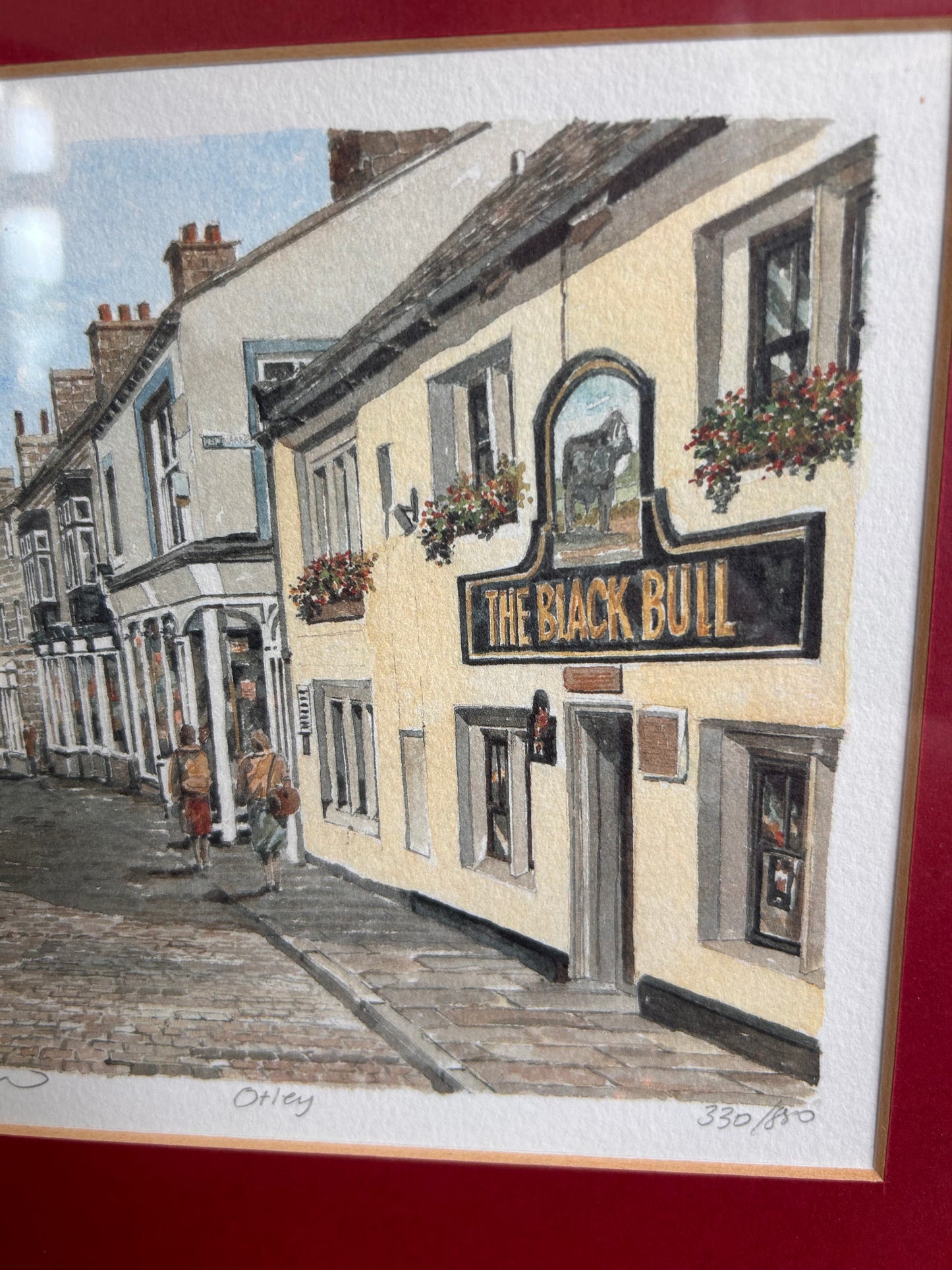 Otley Framed Mounted Glazed Limited Edition Print Signed