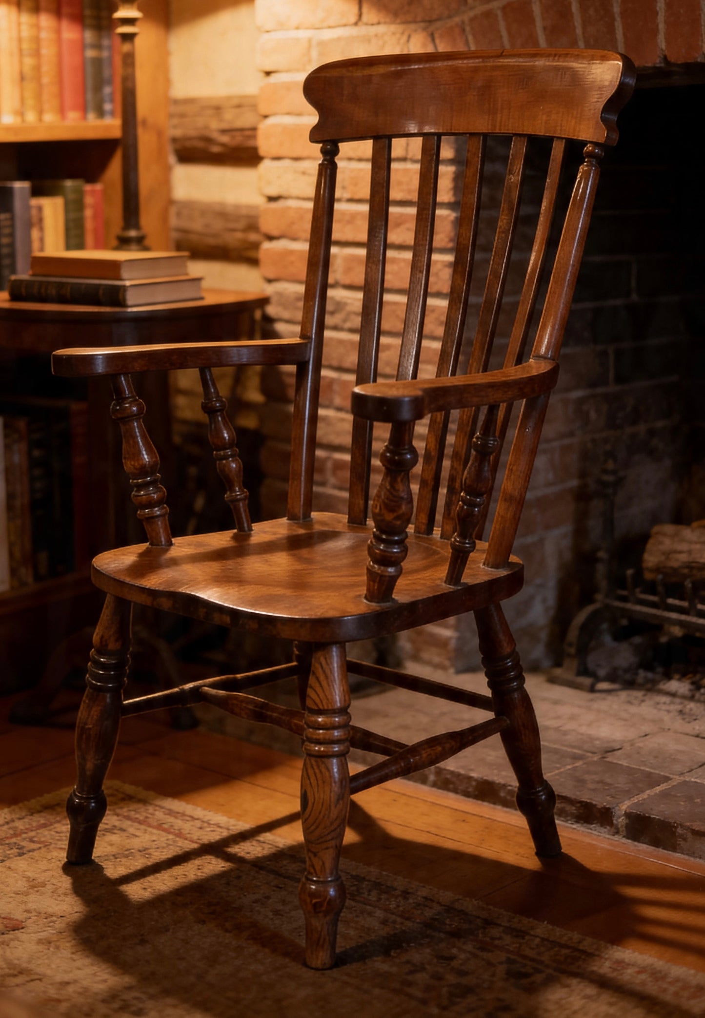 Traditional Beech & Elm Farmhouse Kitchen Chair
