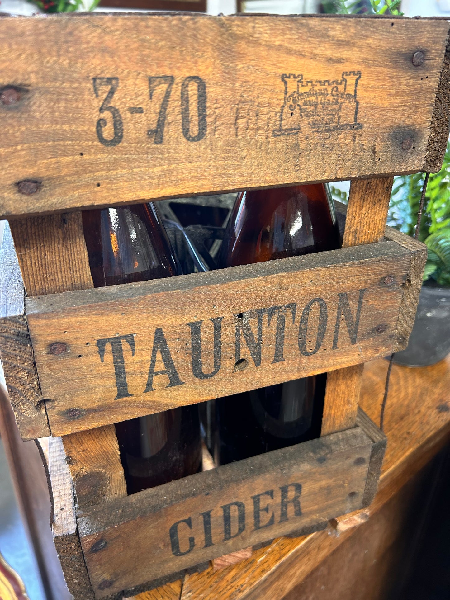 Taunton Cider drinks crate 1930s genuine original excellent item