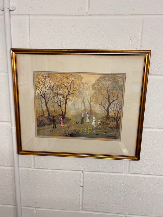 A very pleasing mounted and framed print by Helen Bradley