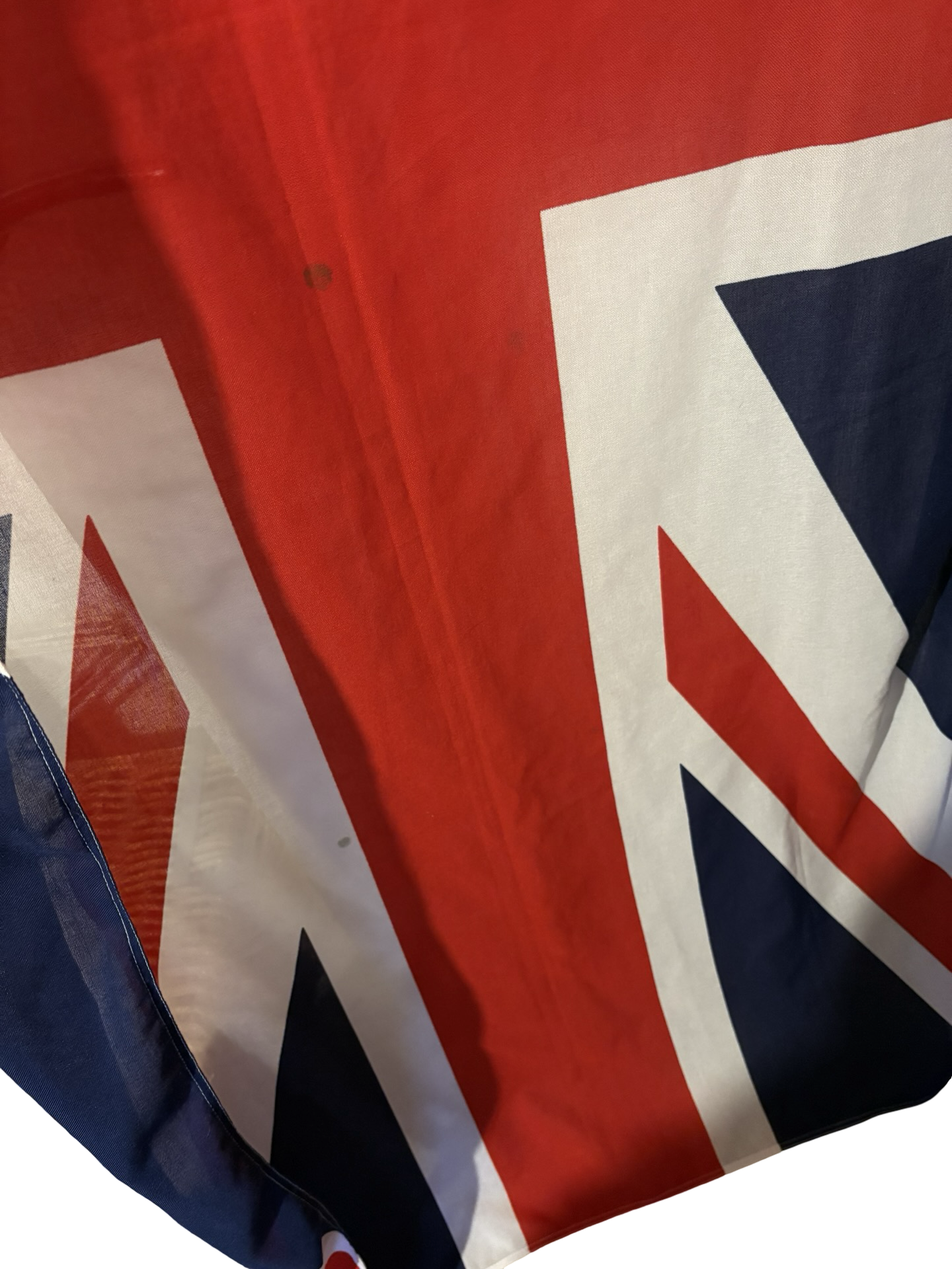 Large Fabric Vintage 76x30” Union Jack with Toggle