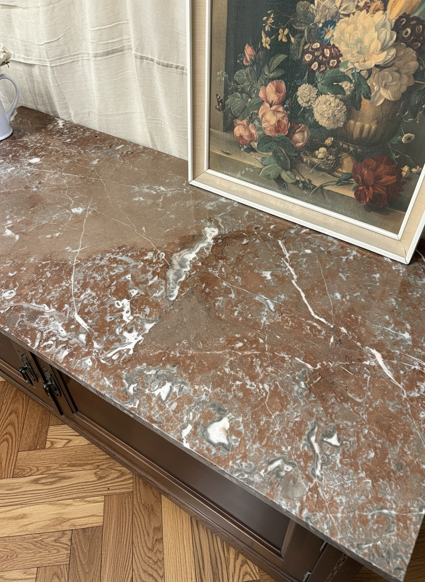 Beautiful Victorian Mahogany Marble Topped Washstand - table console