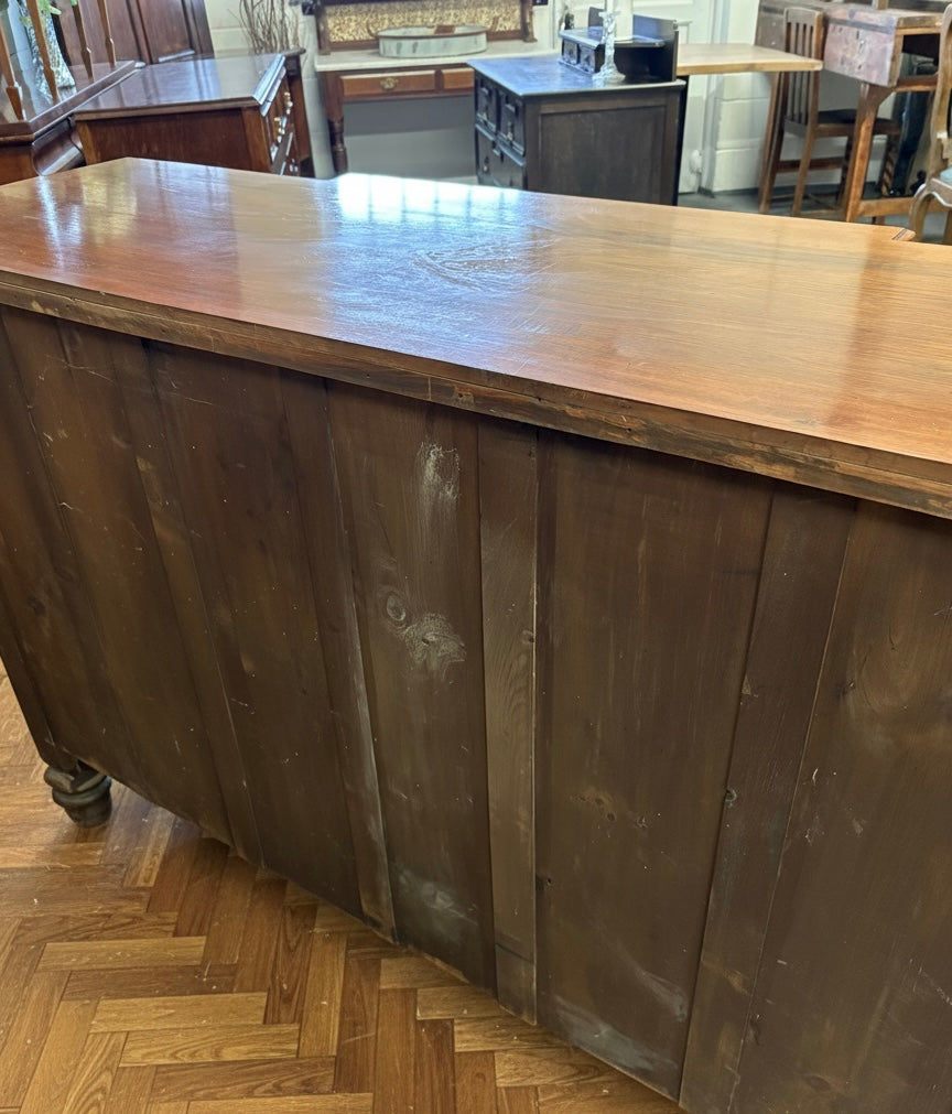 Edwardian Antique Mahogany Sideboard carved decorative design