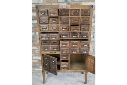 Wooden Vintage Style Multi Drawer crafter / collector Storage Cabinet