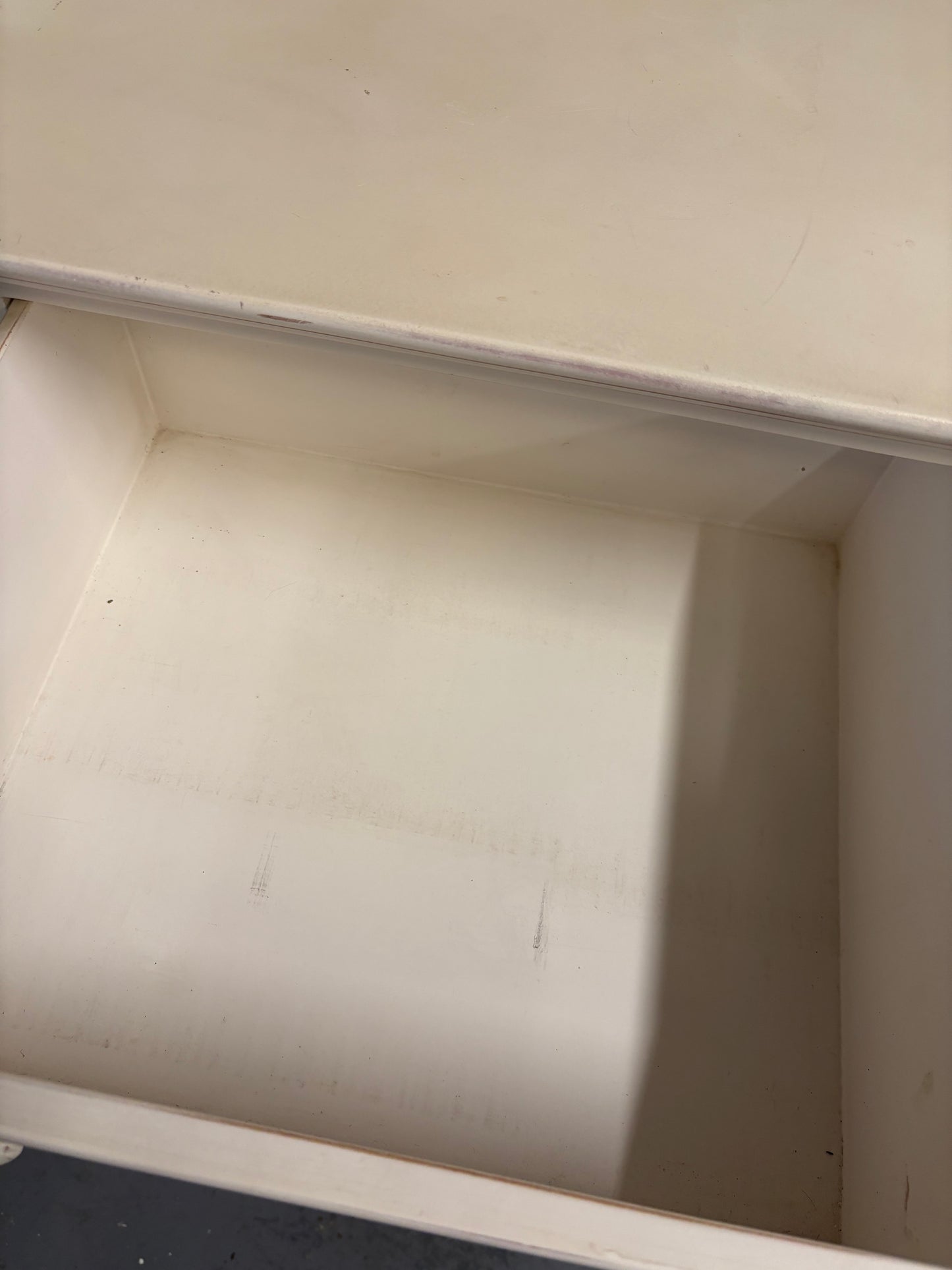 Ivory Two Drawer Vintage Console / Dresser Base Heavy Quality Piece Delivery UK