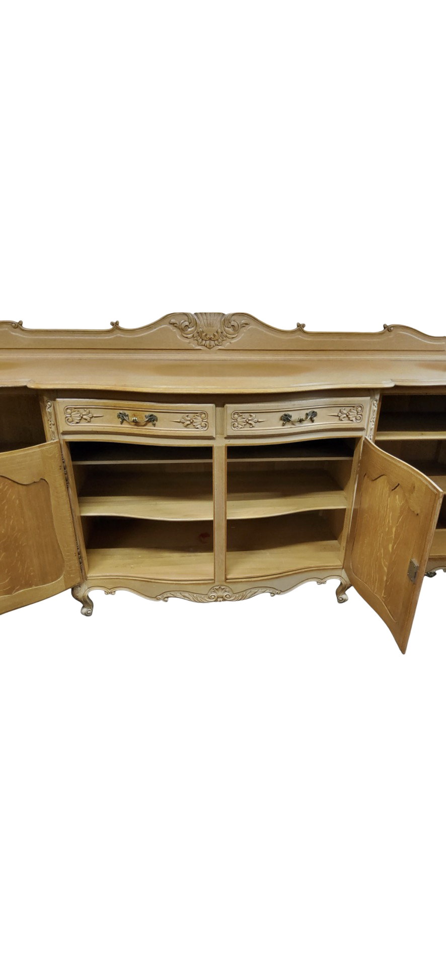 Huge 20th century French Louis XVI style oak sideboard 2.5M long