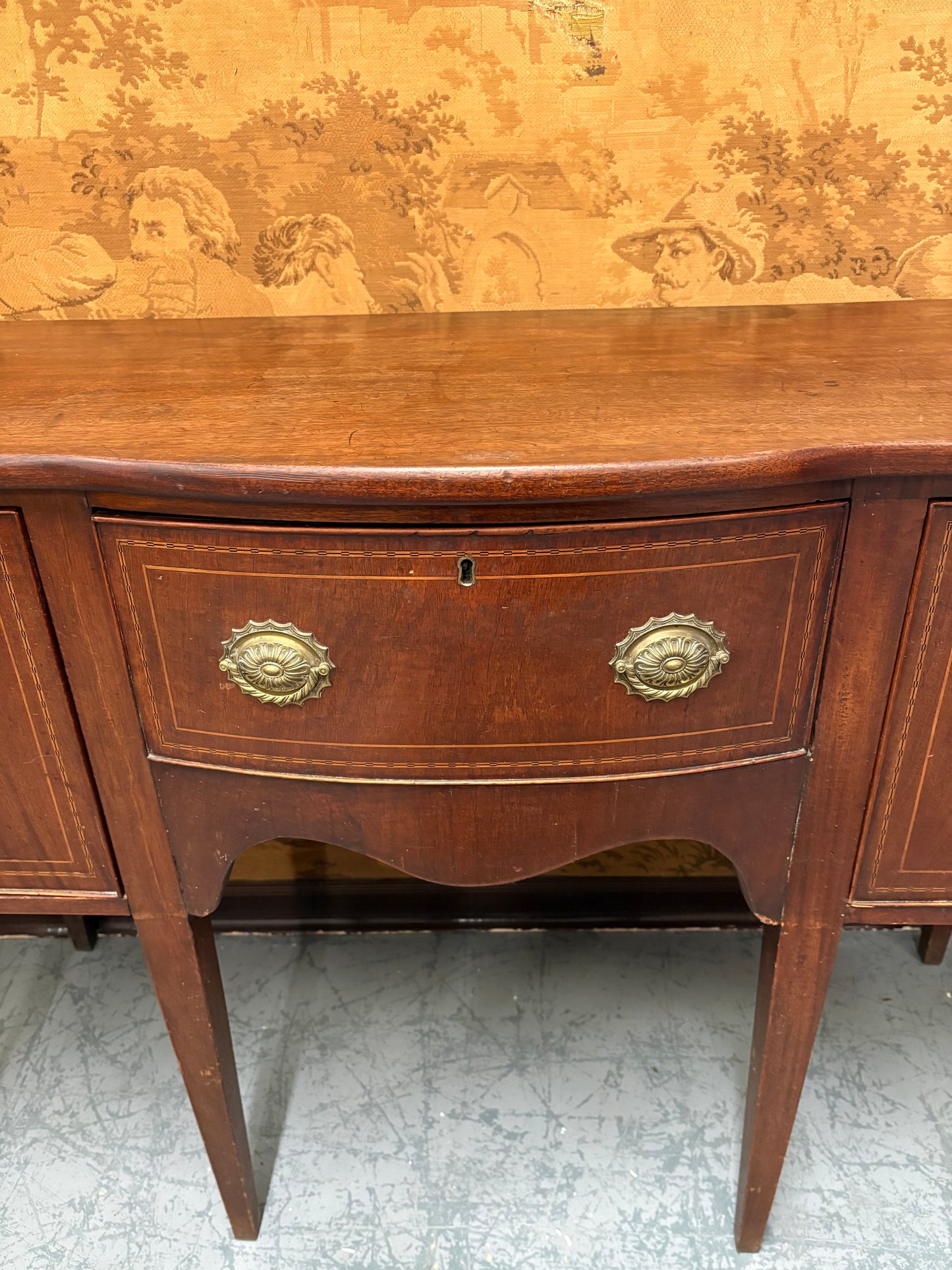 Country House Antique Georgian Mahogany sideboard Console table cupboard