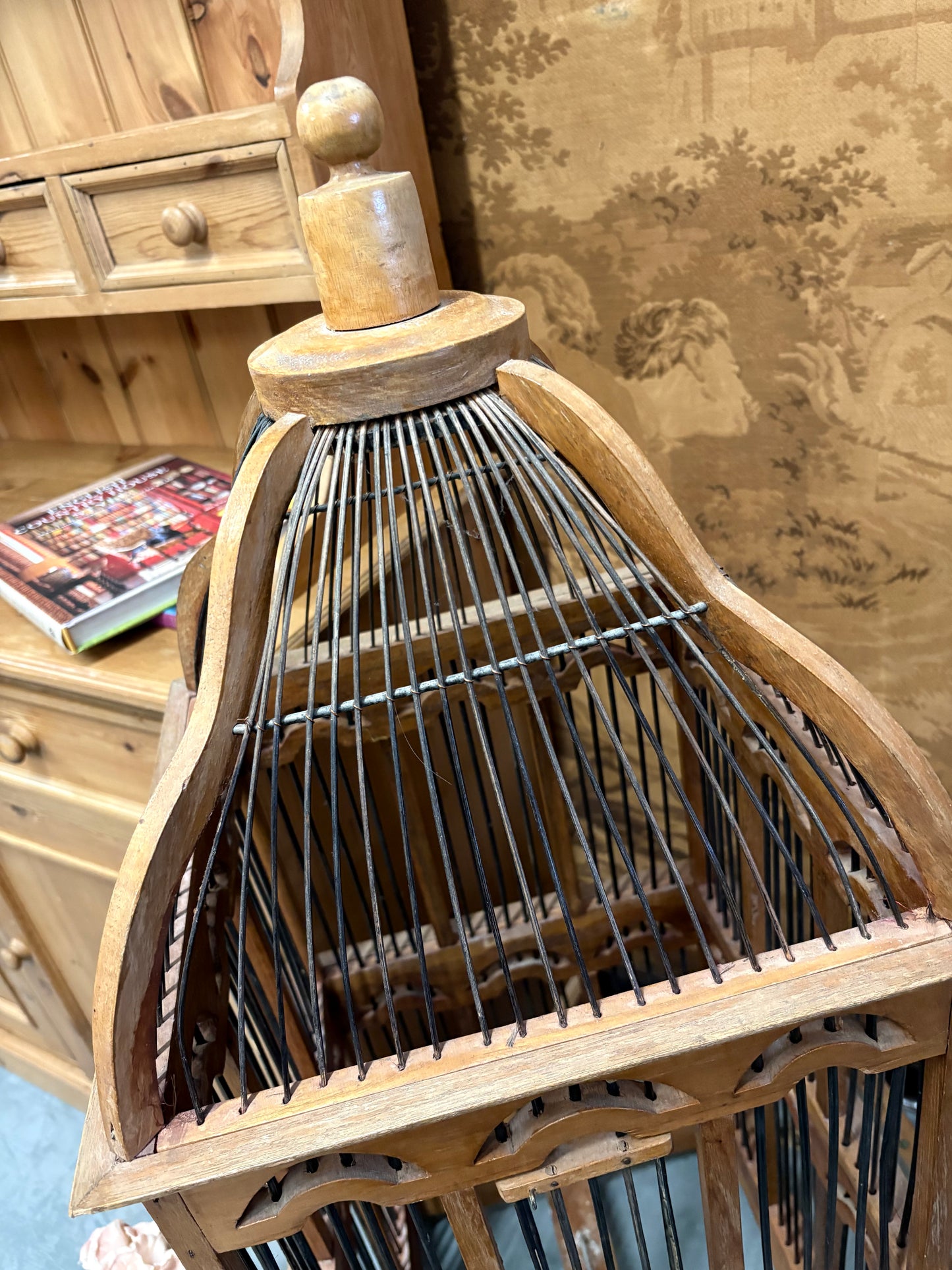 Edwardian Boxwood Birdcage - Decorative Antique piece Eclectic Interiors