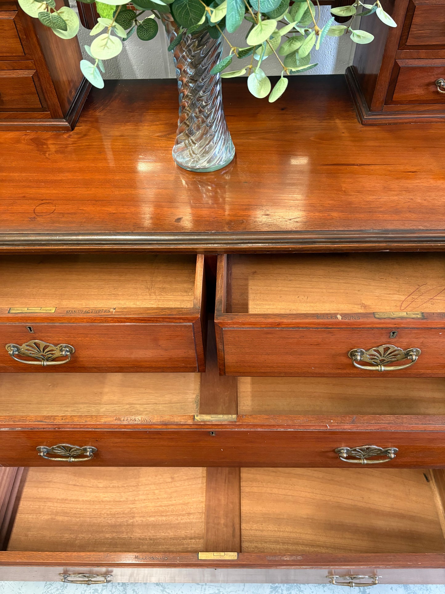 Edwardian Antique Dressing Chest / Drawers Country House