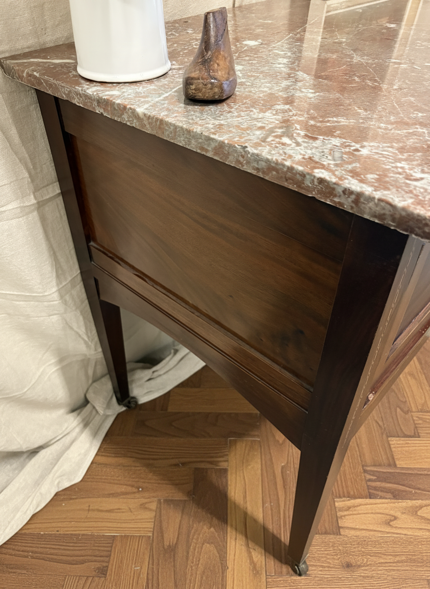 Beautiful Victorian Mahogany Marble Topped Washstand - table console
