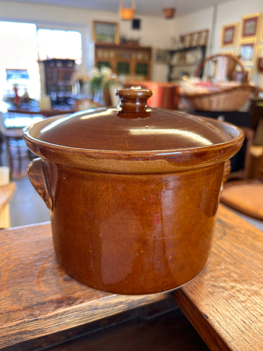 Vintage Brown Stoneware Glazed Denby Casserole dish