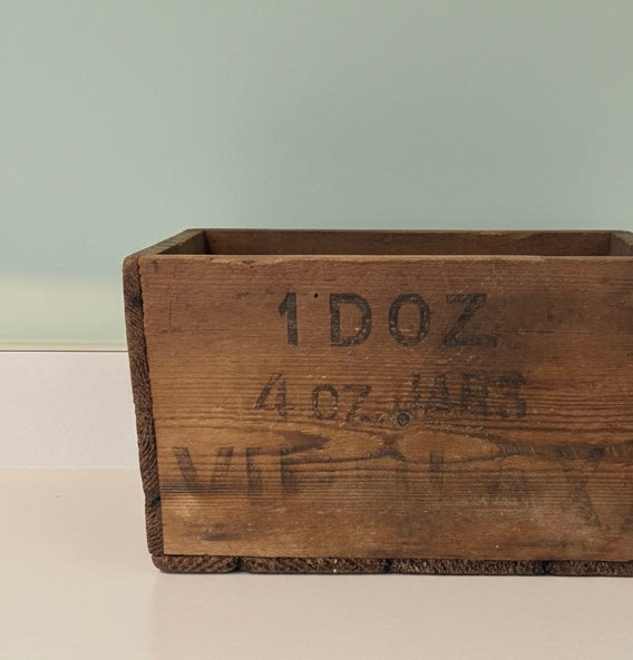 Very rare 1920’s VIROLax antique wooden advertising storage delivery crate