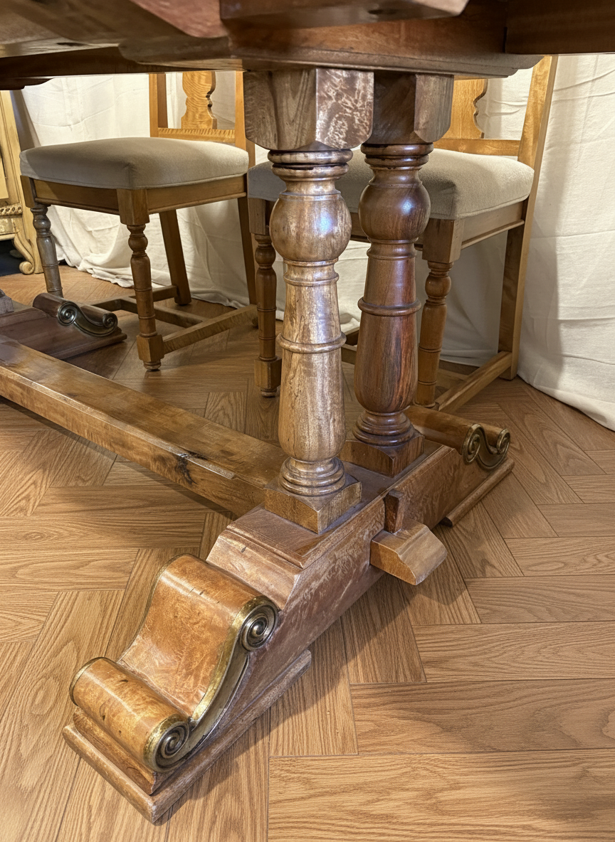 WAS £895 - Luxury Quality dining suite, comprising of a large dining table and 6 Chairs.