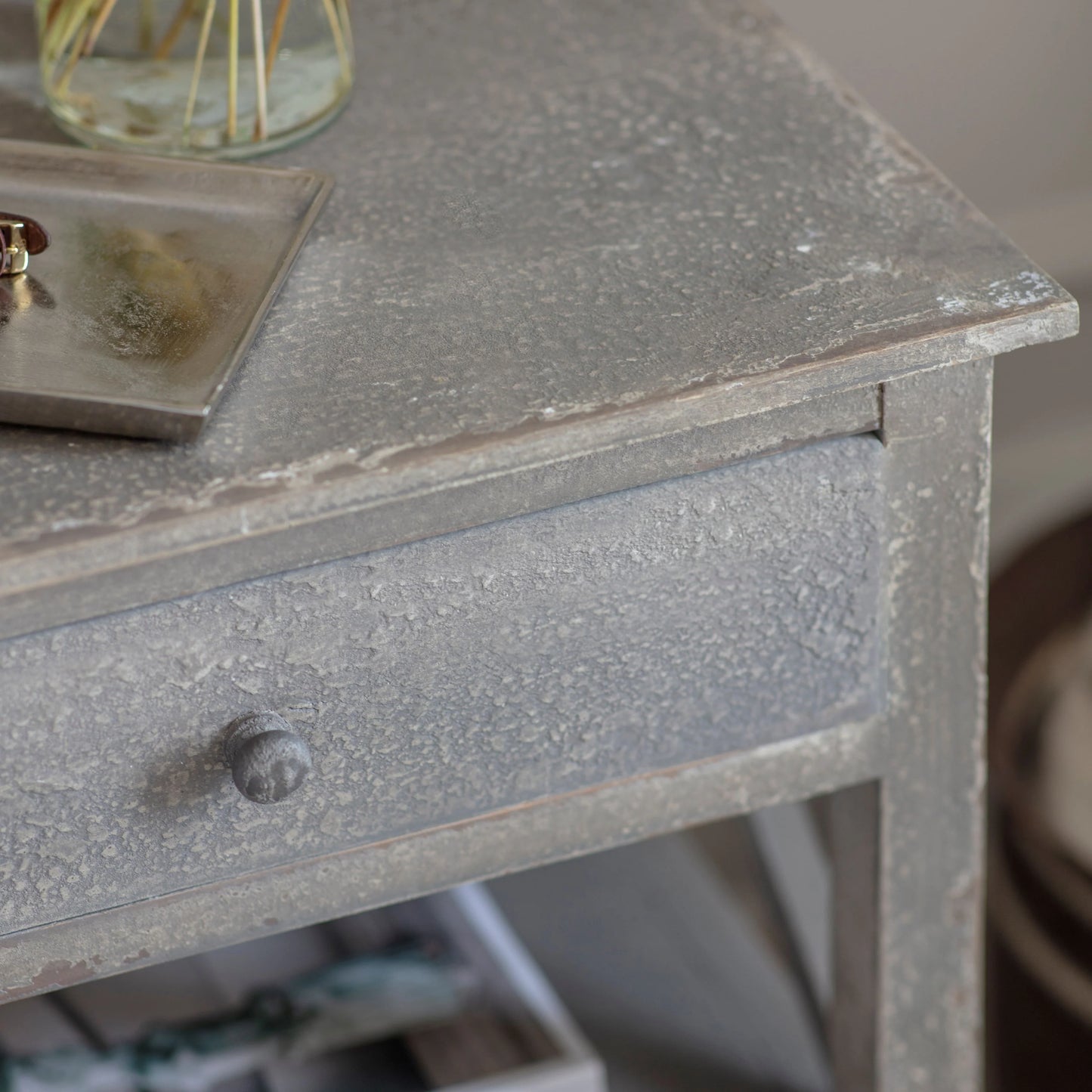 A PAIR of Vintage Design Shelved Side Tables Bedside Storage