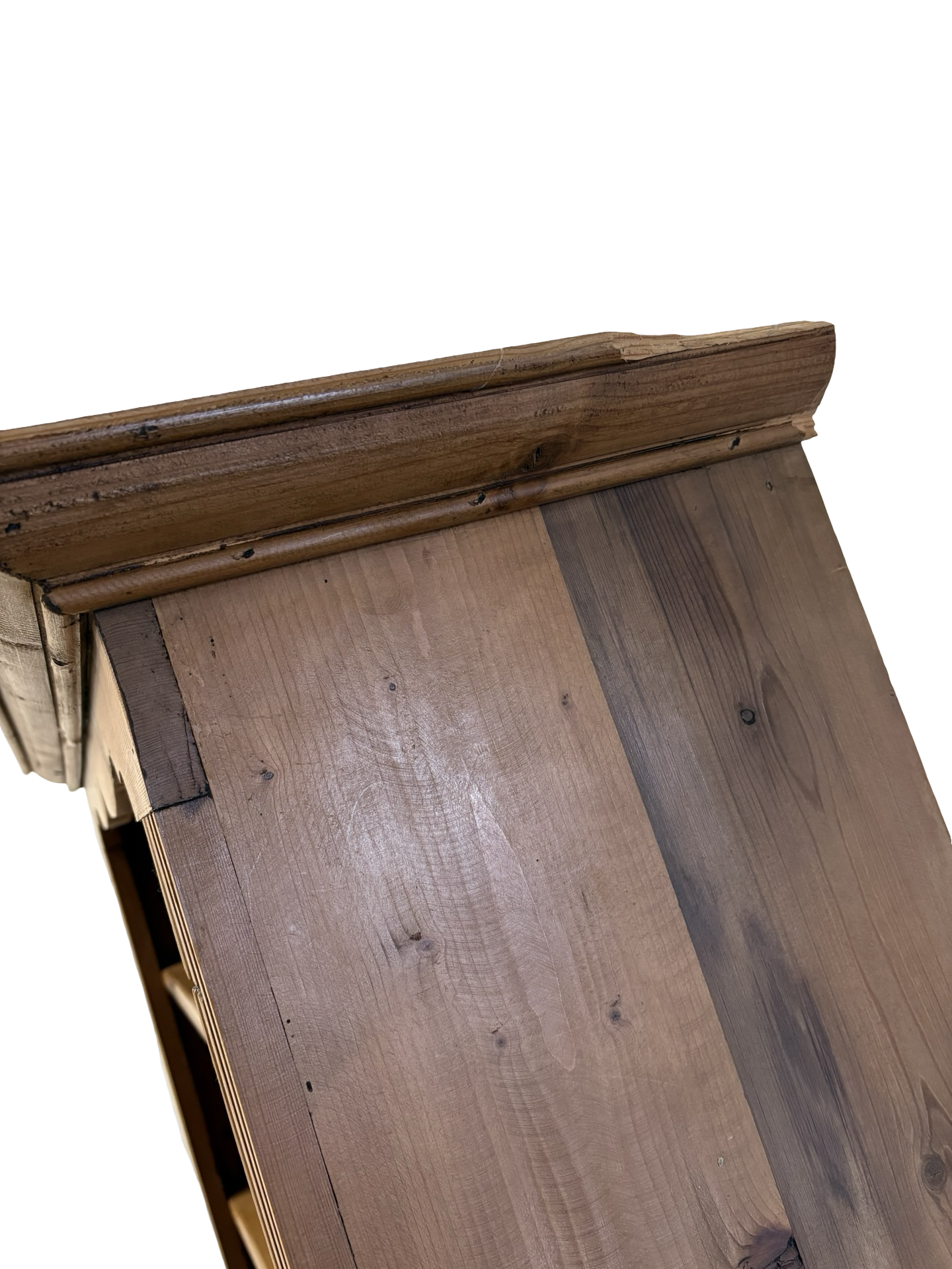 Tall Solid Wooden Rustic Pine Country Farmhouse Style Open Bookcase