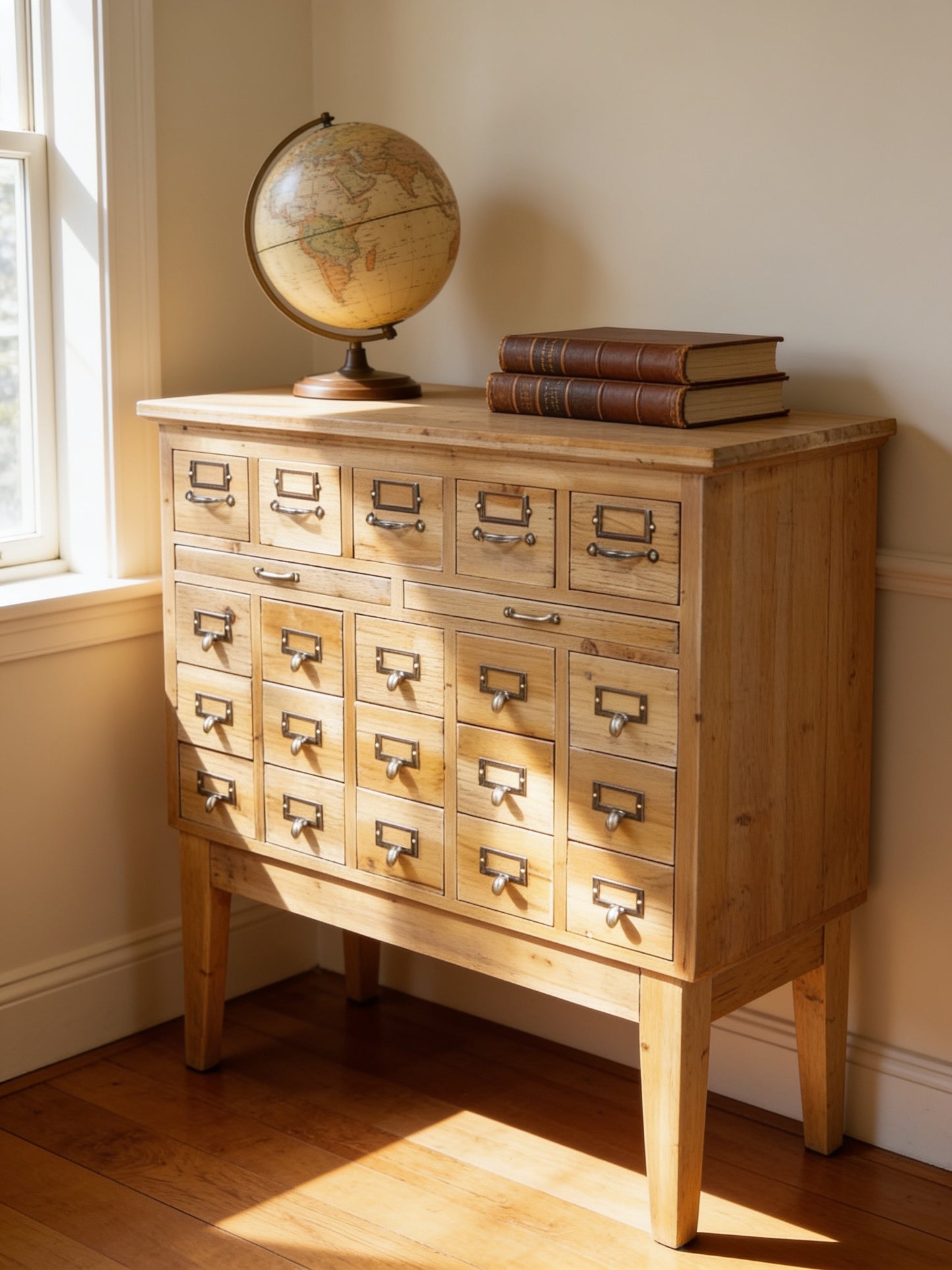 Vintage Apothecary Styled Multi Drawer Office Craft Storage Cabinet