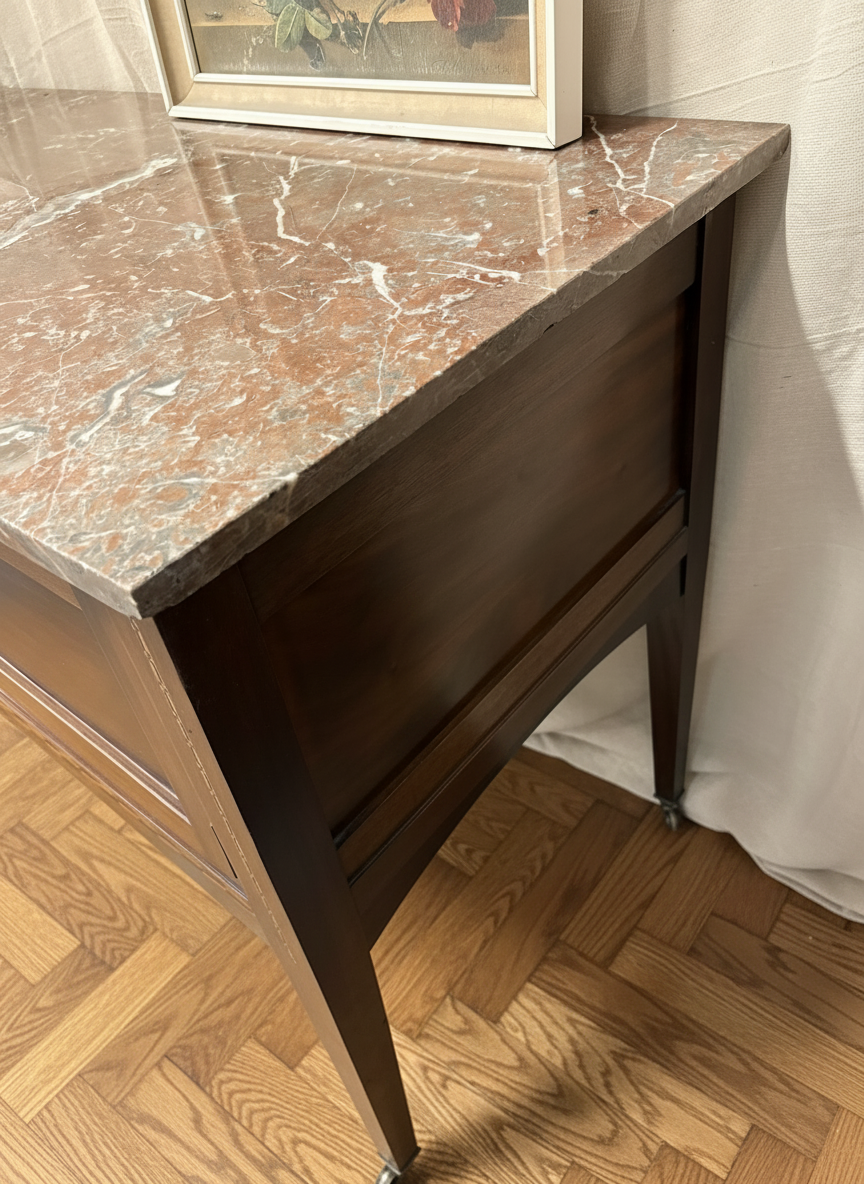 Beautiful Victorian Mahogany Marble Topped Washstand - table console