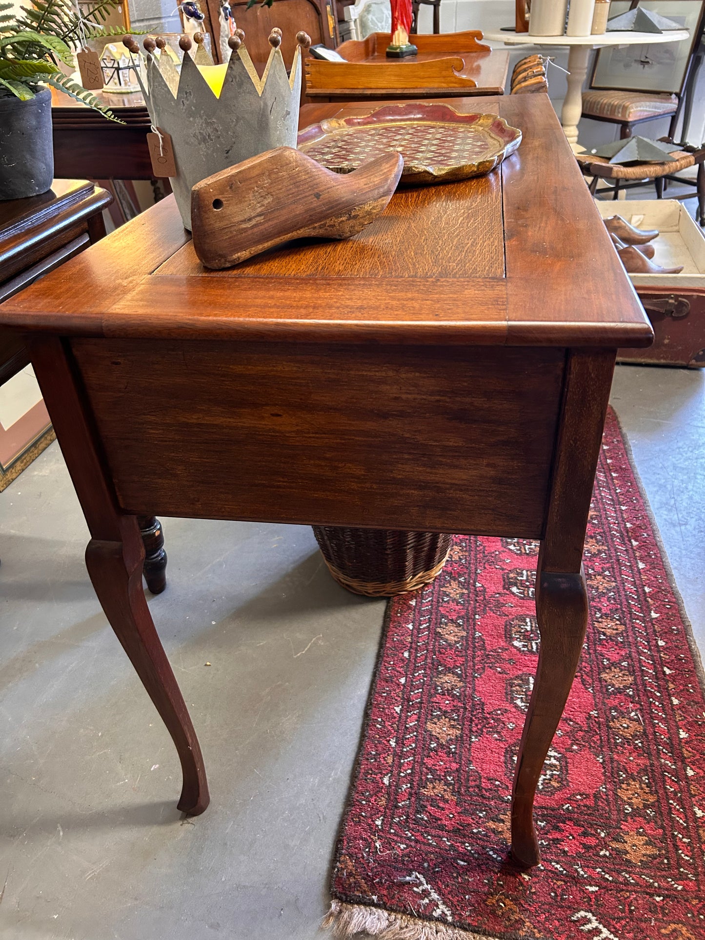 Lovely Vintage Quality Satinwood console table desk with drawers