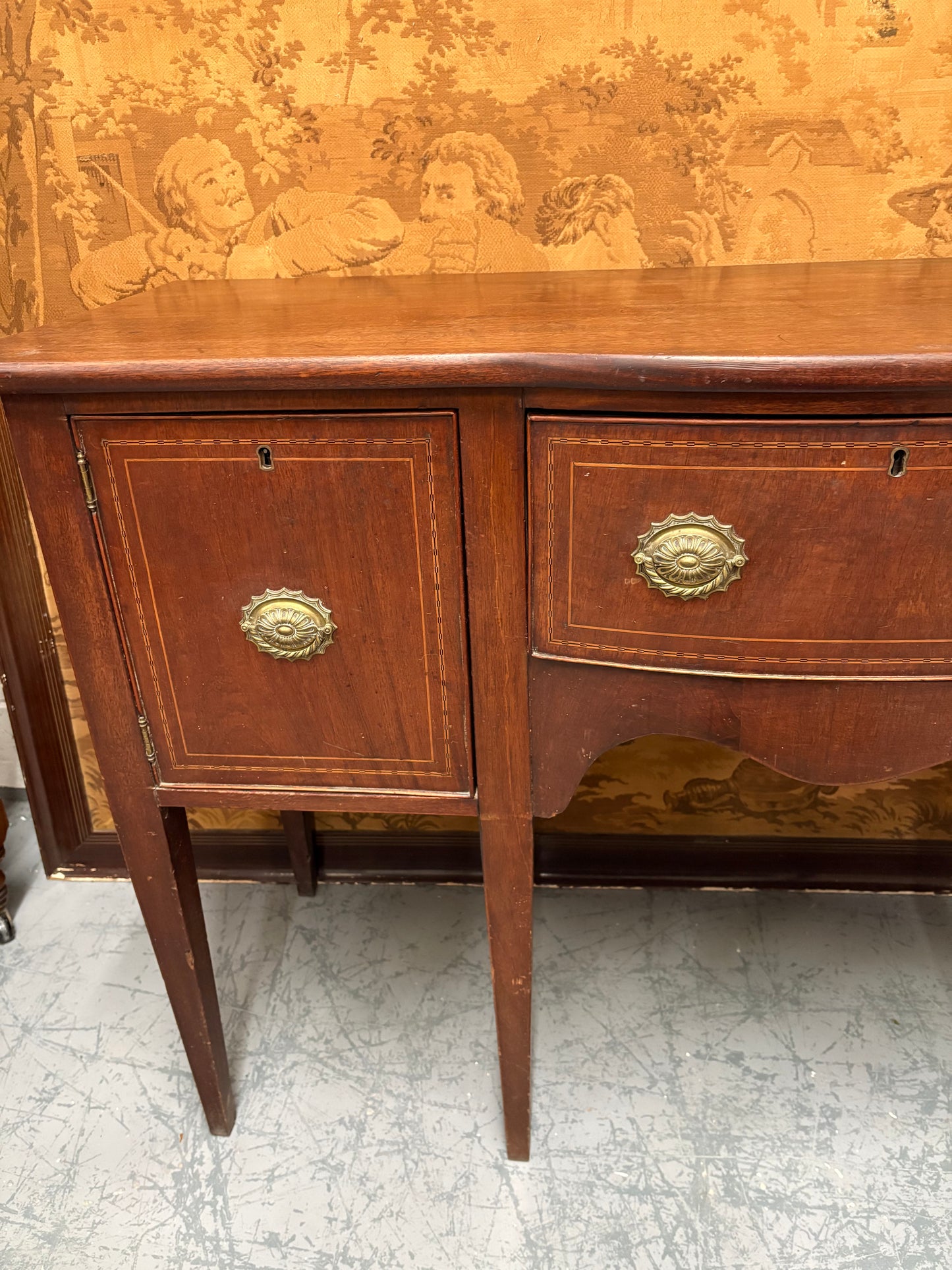 Country House Antique Georgian Mahogany sideboard Console table cupboard
