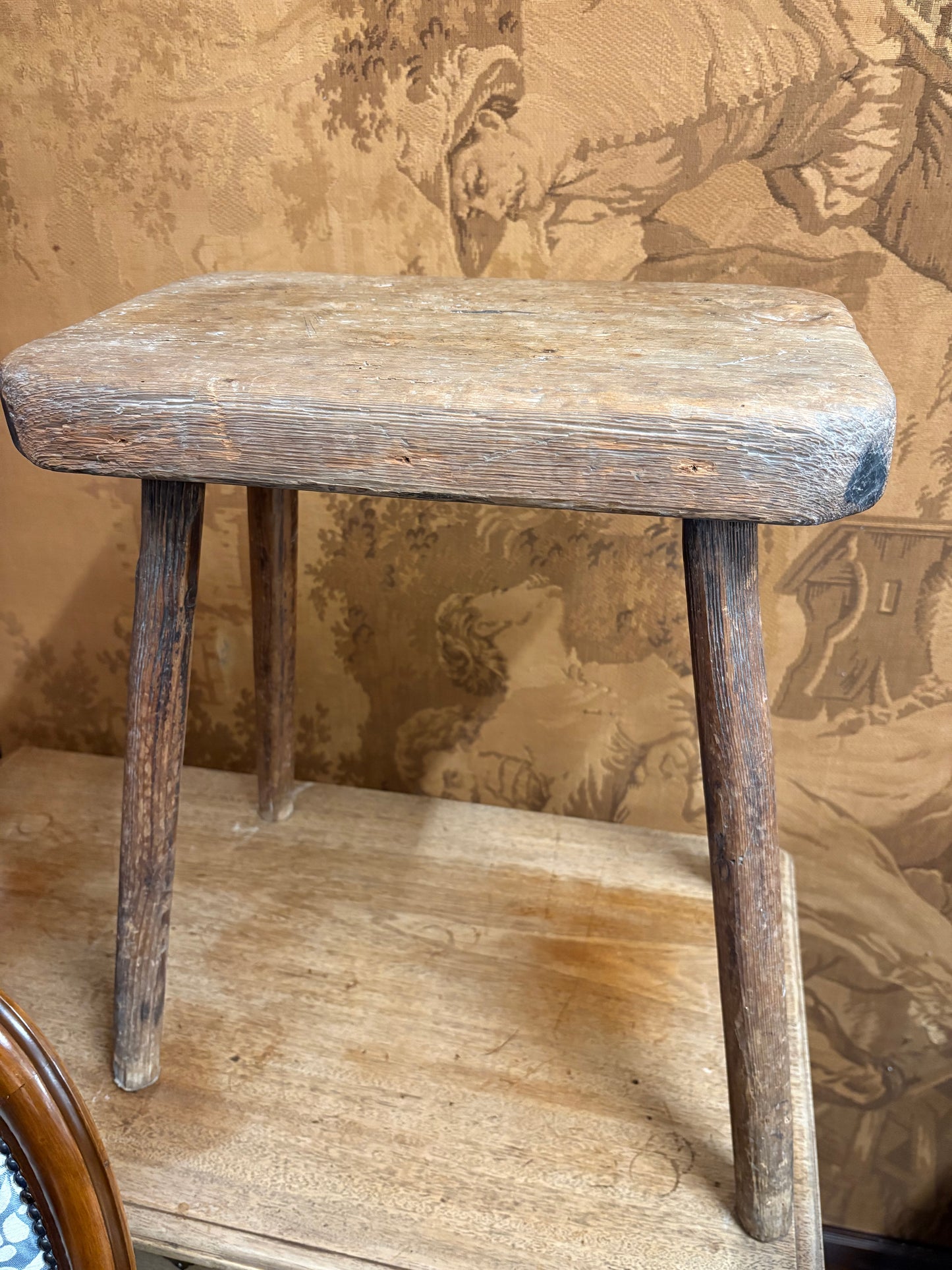 19th‑century Eastern European milking stool in untouched original condition Excellent item