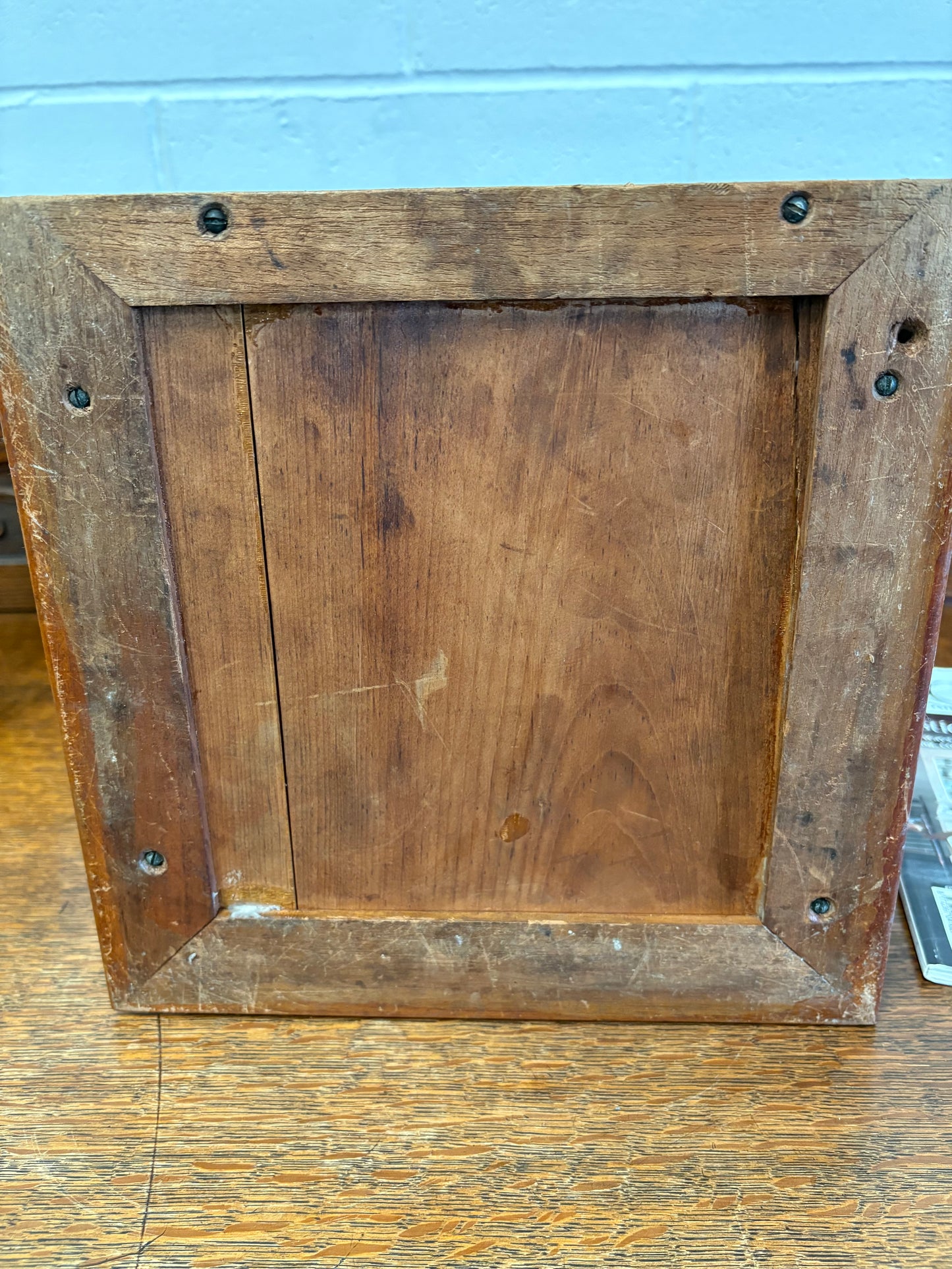 Antique Wooden Shop Countertop King Edward Cigar Cabinet Display