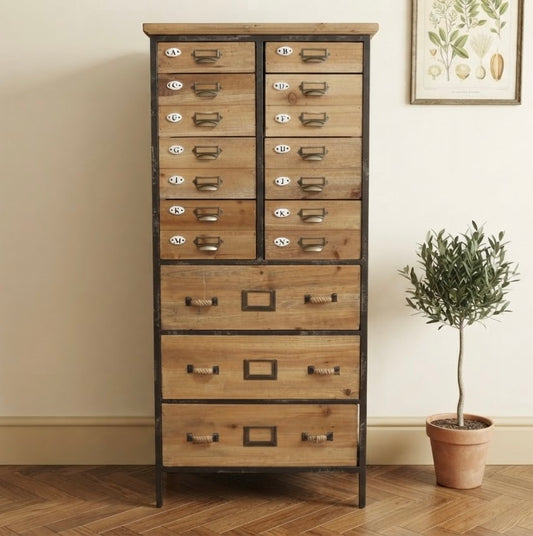 Modern Farmhouse Country Style Multi Drawer Storage Drawers