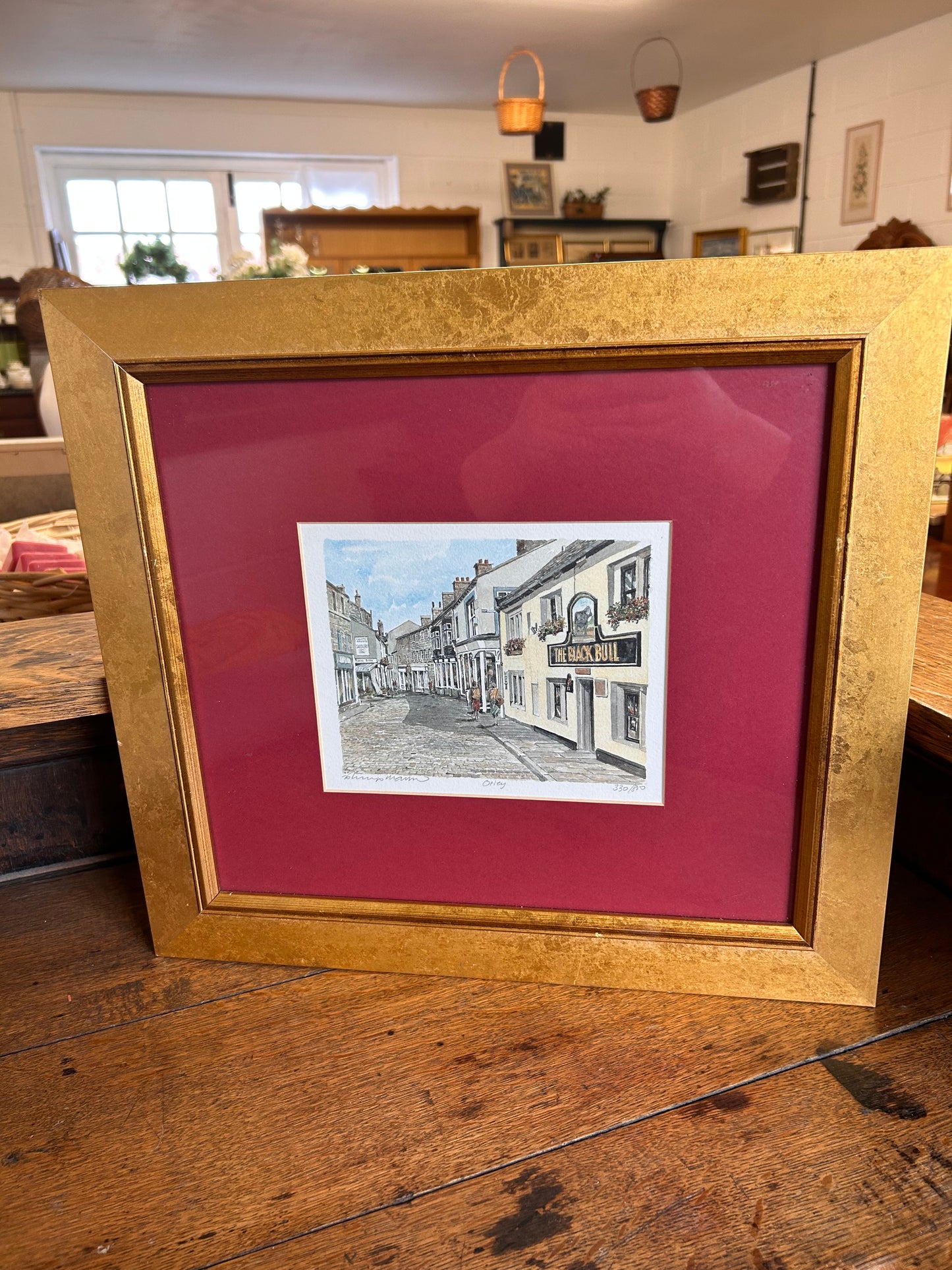 Otley Framed Mounted Glazed Limited Edition Print Signed