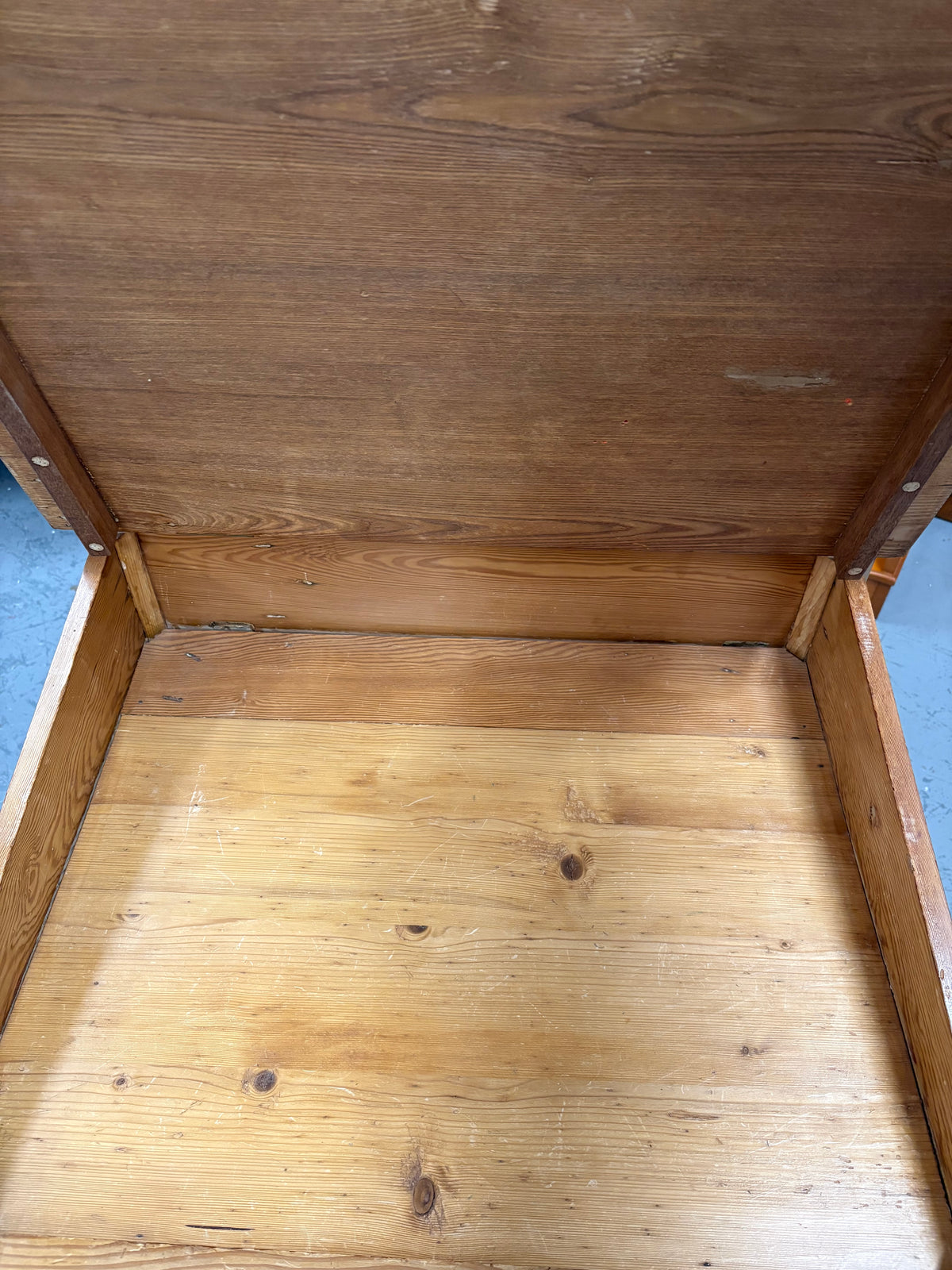 Victorian Pine Library Writing Study Desk - Compact home office