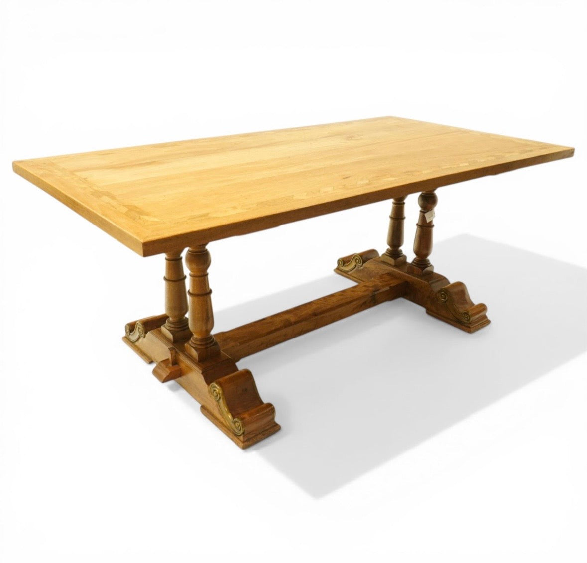 Luxury Quality mango wood dining suite, comprising a refectory dining table and 6 Chairs.