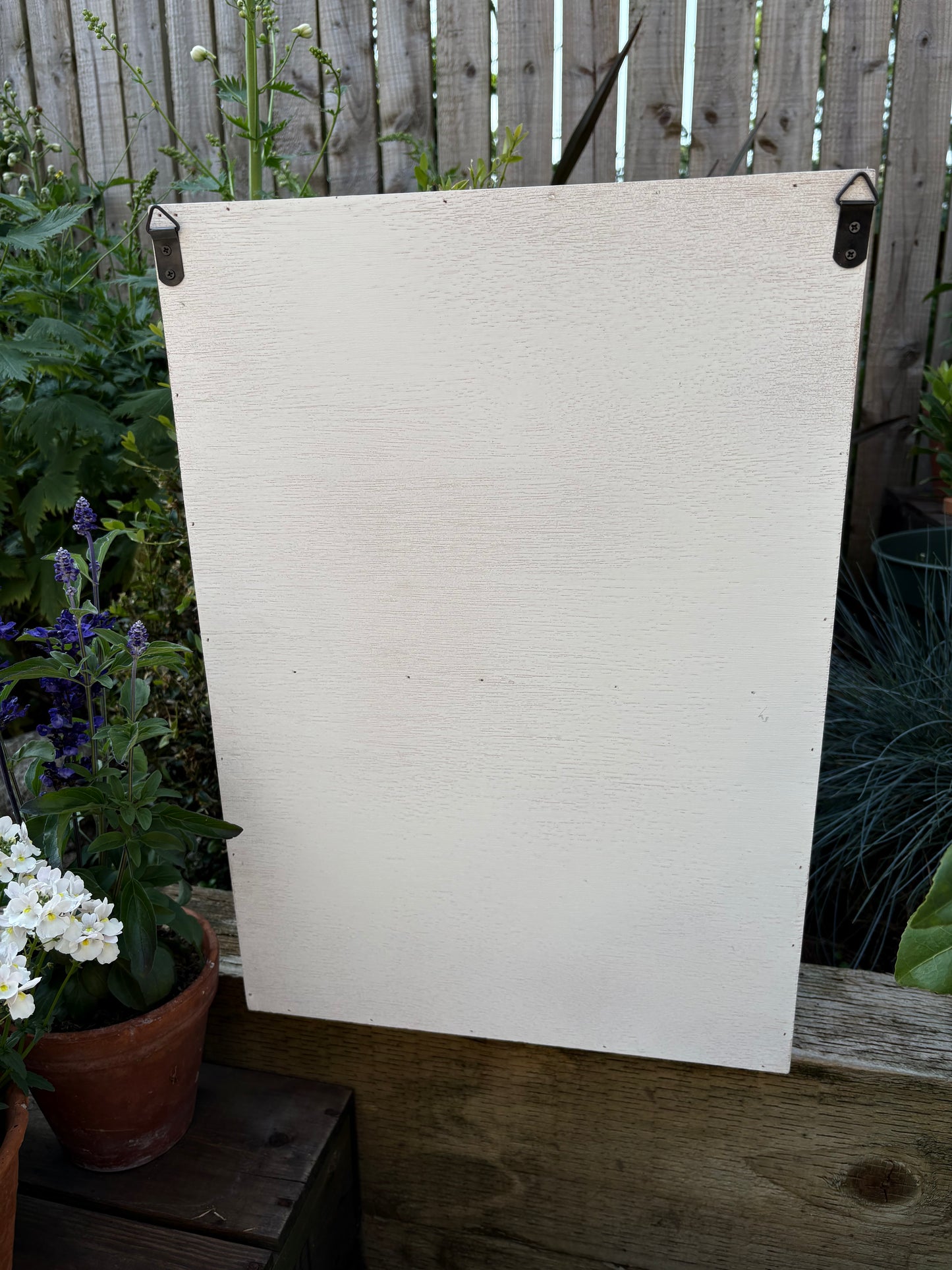White shabby Wall Unit - Vintage style storage cabinet cupboard