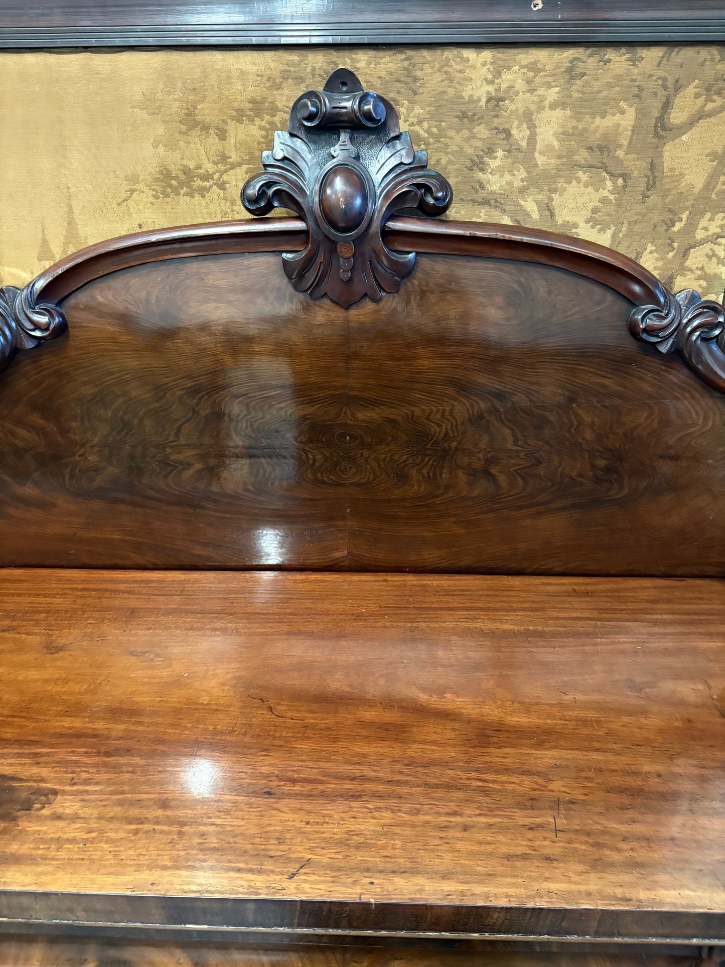 Carved Country House Victorian Mahogany sideboard Console table cupboard drawers